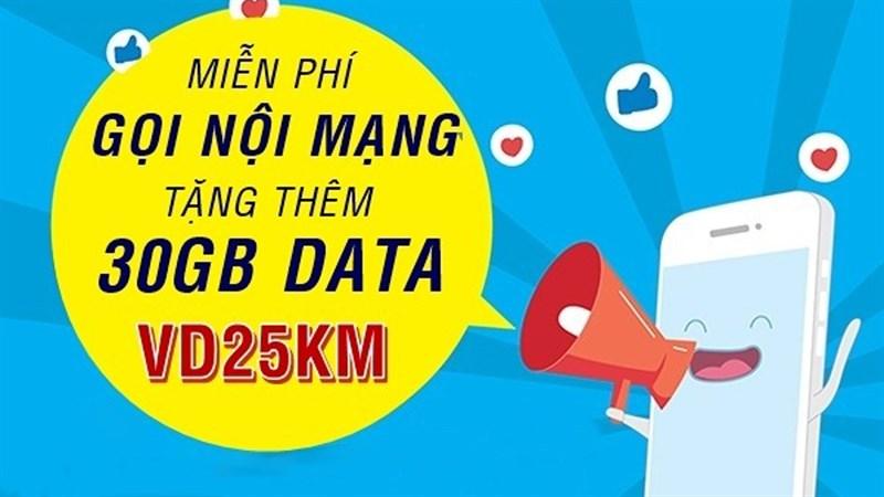 Cách đăng ký gói VD25KM VinaPhone