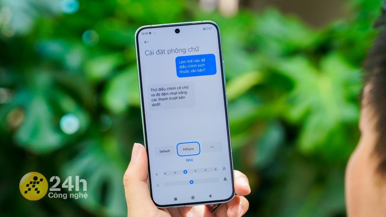 Điểm mà mình ưng nhất trên Xiaomi HyperOS vẫn là phông chữ MiSans đẹp mắt.