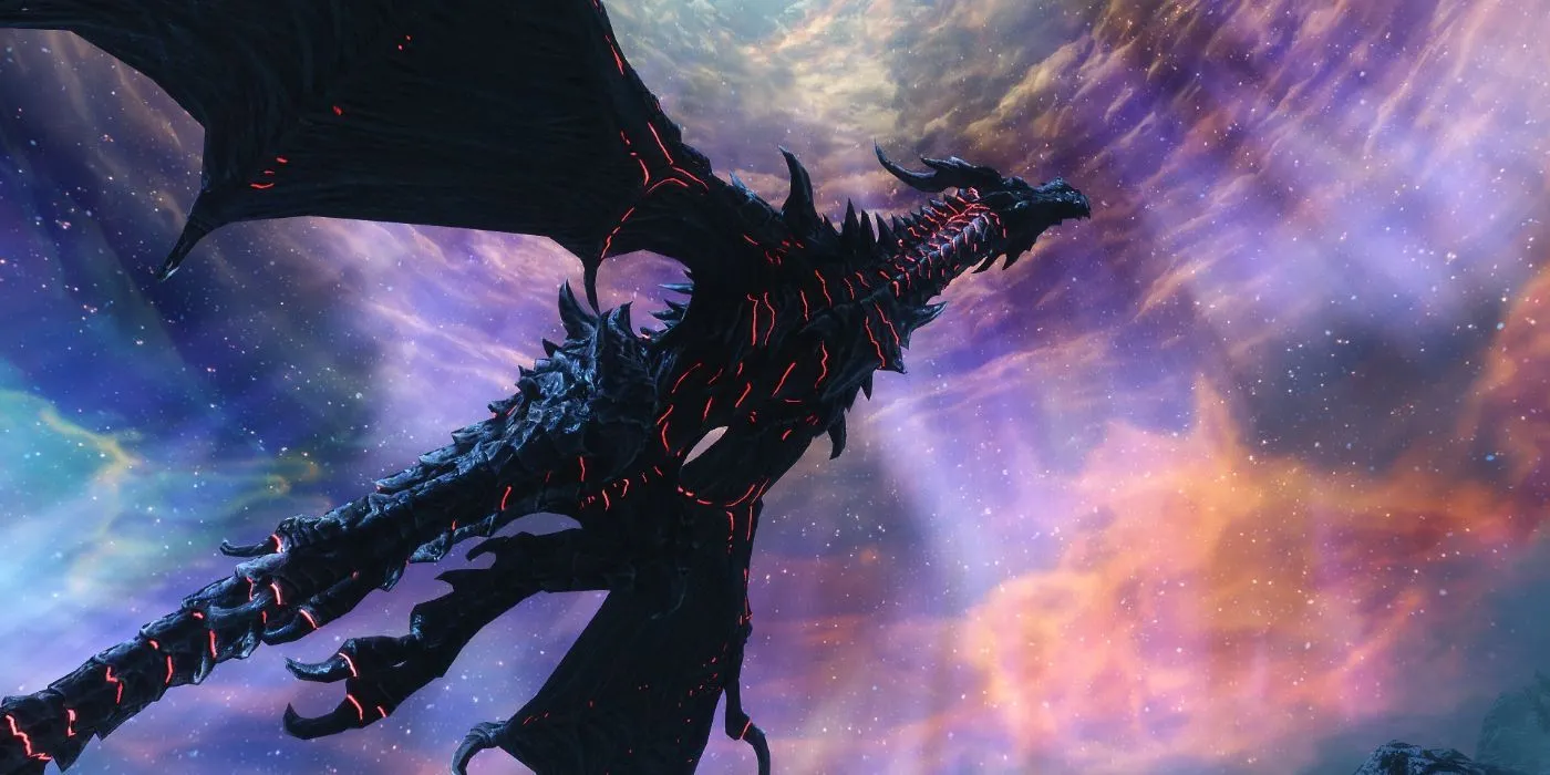 Alduin rồng thần hủy diệt trùm cuối trong Skyrim