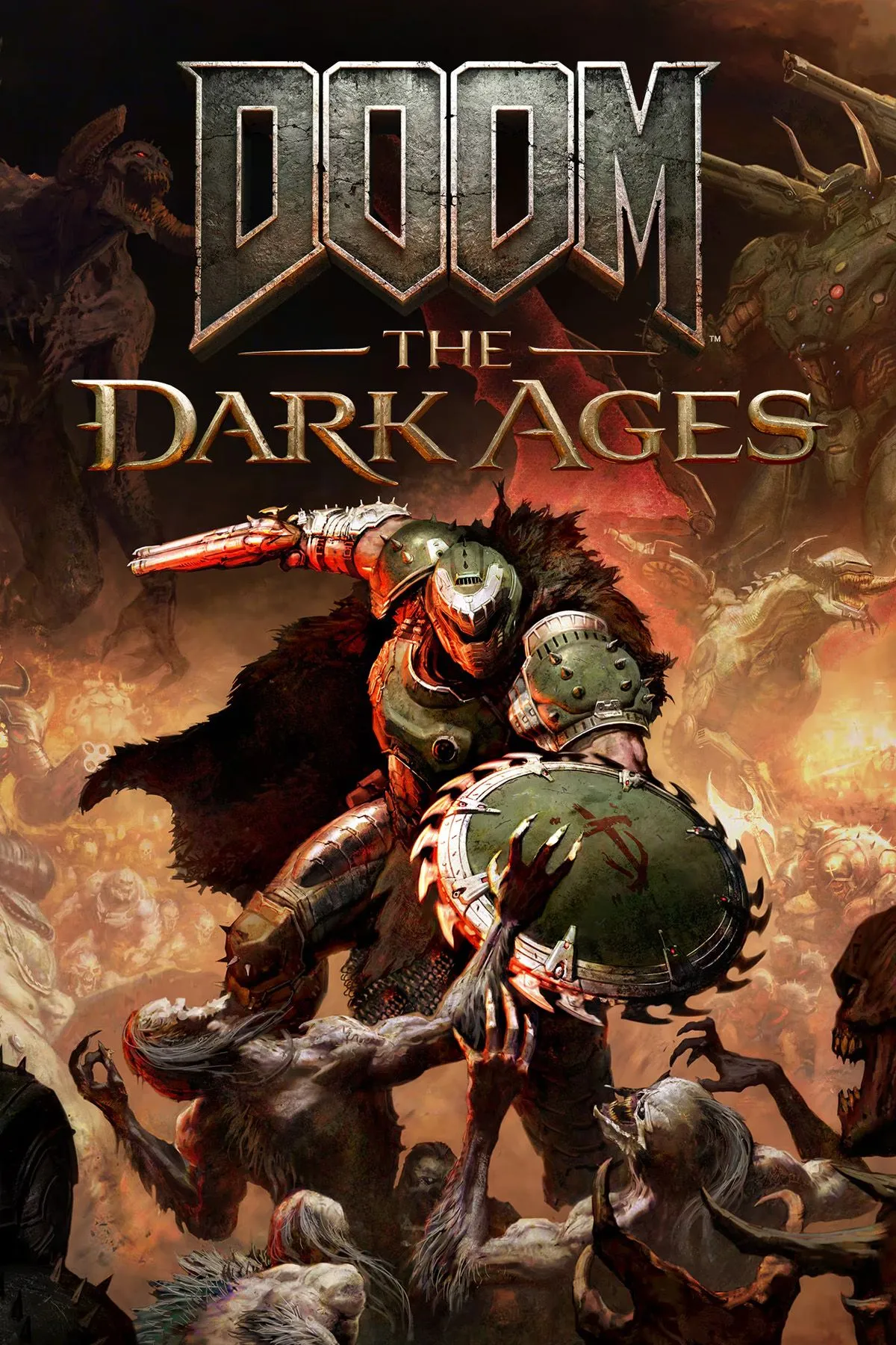 Ảnh bìa chính thức của game DOOM The Dark Ages