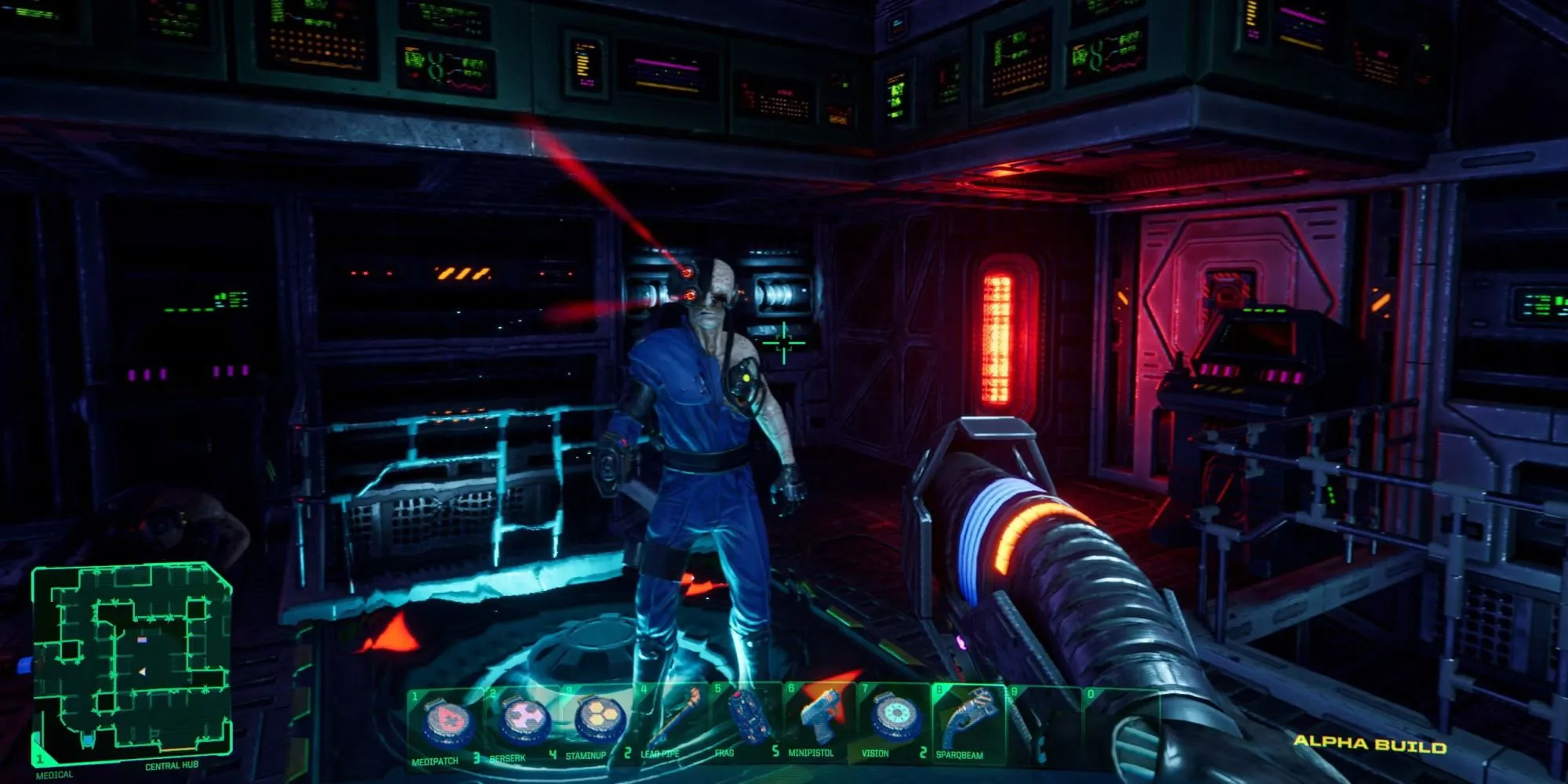 Ảnh bìa System Shock Remake (2023) thể hiện không khí u ám trên trạm Citadel