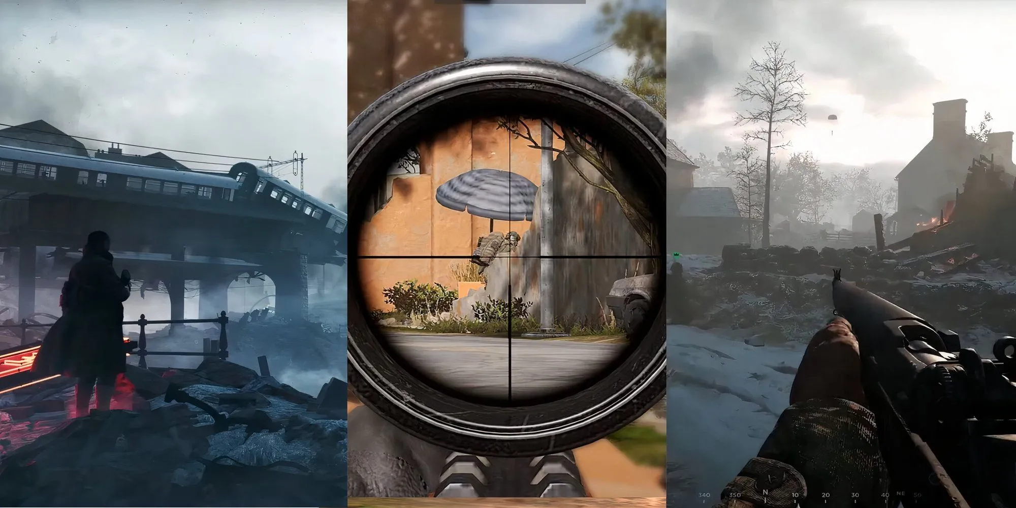 Ảnh chụp màn hình gameplay bắn tỉa trong một game FPS chiến thuật, minh họa cho súng trường thiện xạ SVD mới trong Gray Zone Warfare.