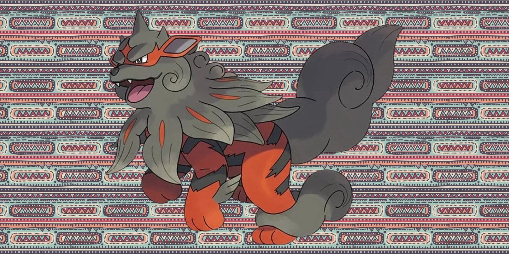 Arcanine Hisui hệ Lửa Đá với bộ lông xám đặc trưng