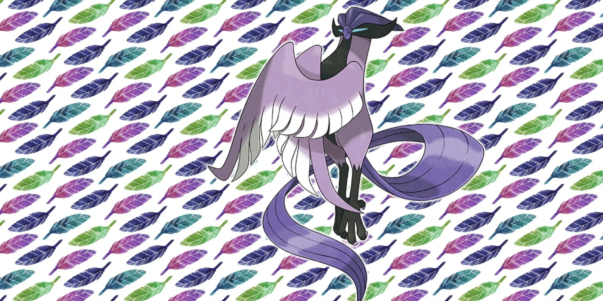 Articuno Galar với đôi mắt phát sáng màu tím và bộ lông đen tuyền đầy uy lực