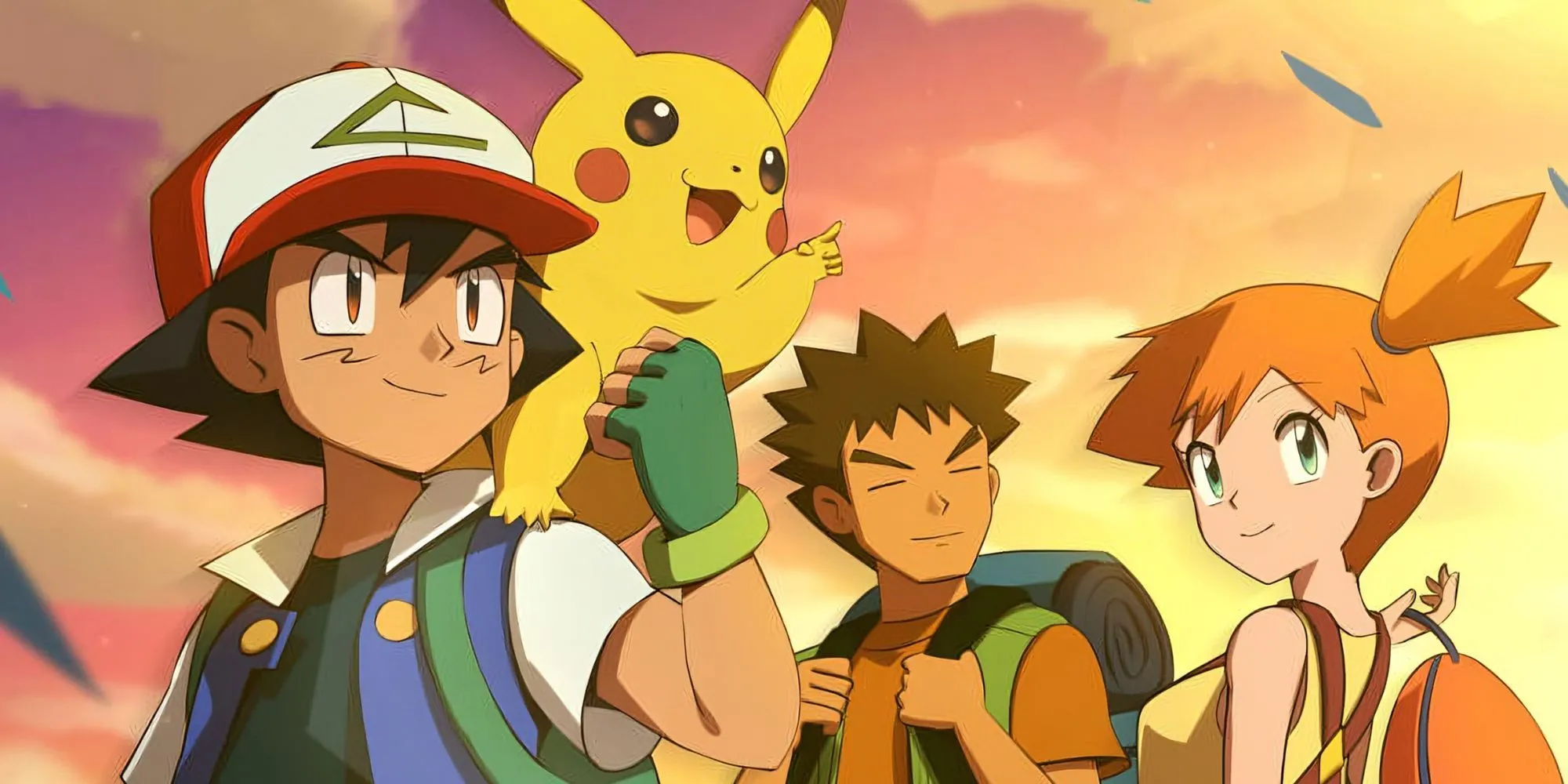 Ash, Brock, Pikachu và Misty - Hình ảnh gợi nhớ về tinh thần Pokémon