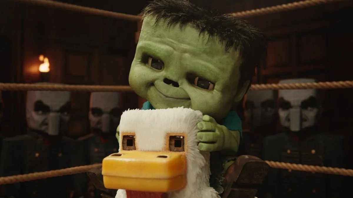 Baby Zombie cưỡi gà trong phim Minecraft - một cảnh tượng độc đáo