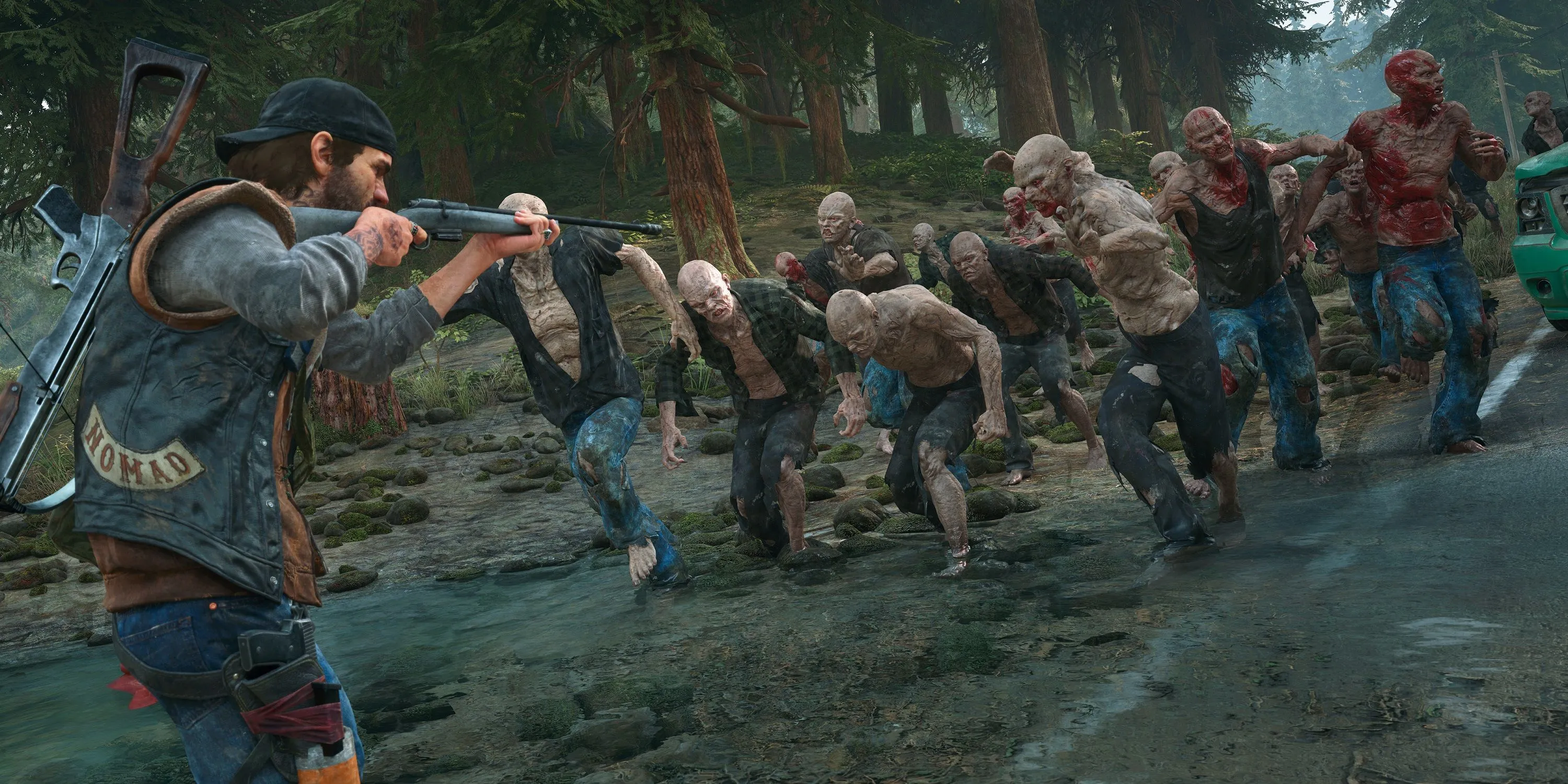Bầy zombie khổng lồ trong chế độ Horde Assault của Days Gone Remastered