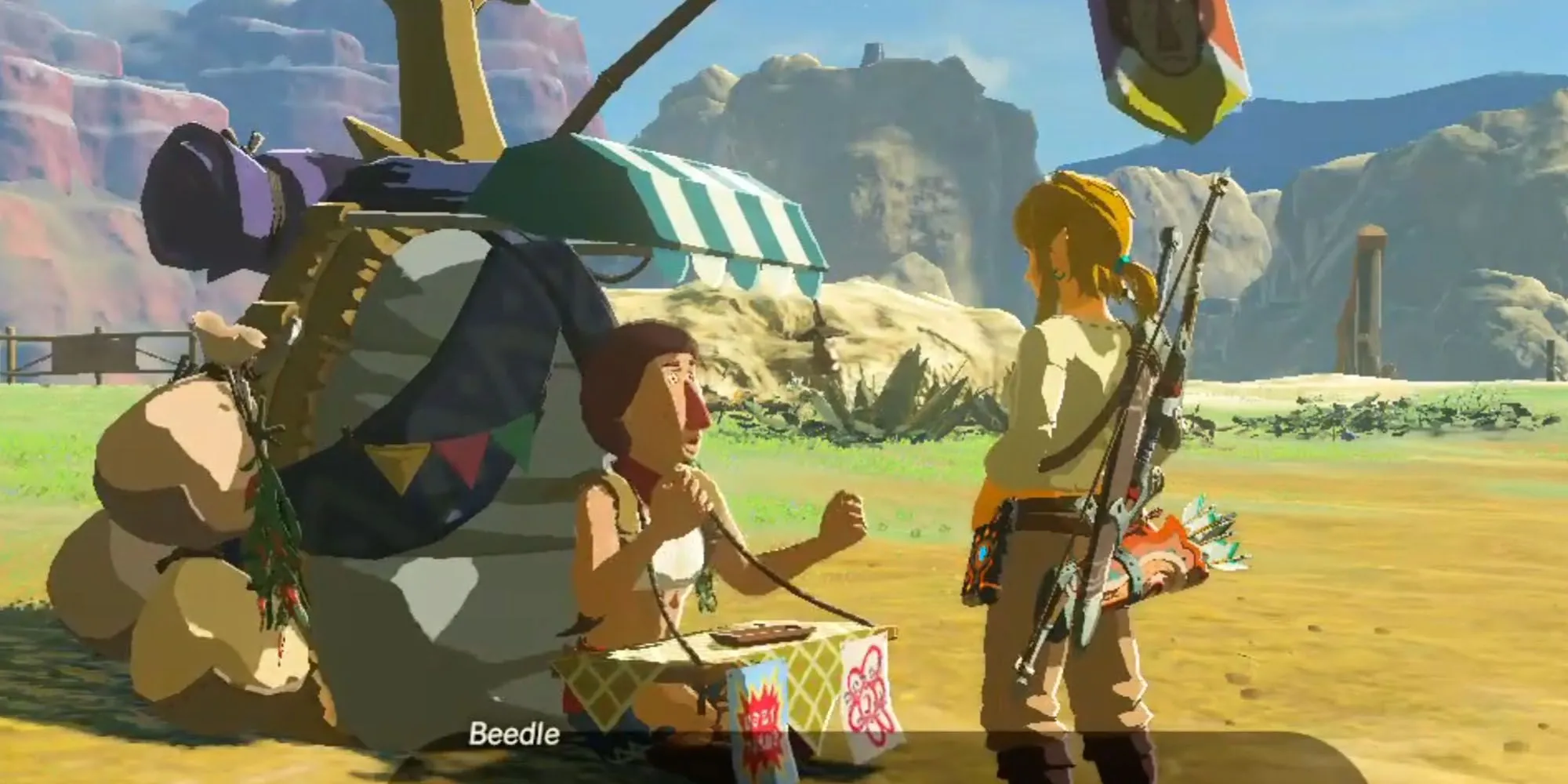 Beedle thương nhân côn trùng quen thuộc trong Zelda Breath of the Wild