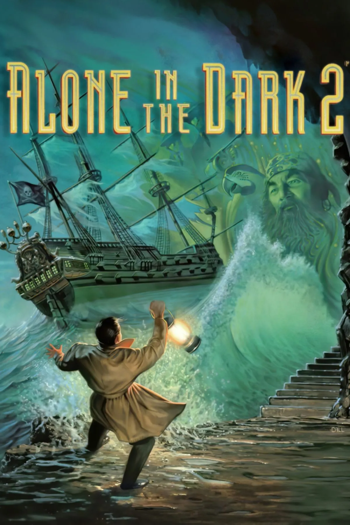 Bìa game Alone in the Dark 2 phiên bản gốc đầy ma mị