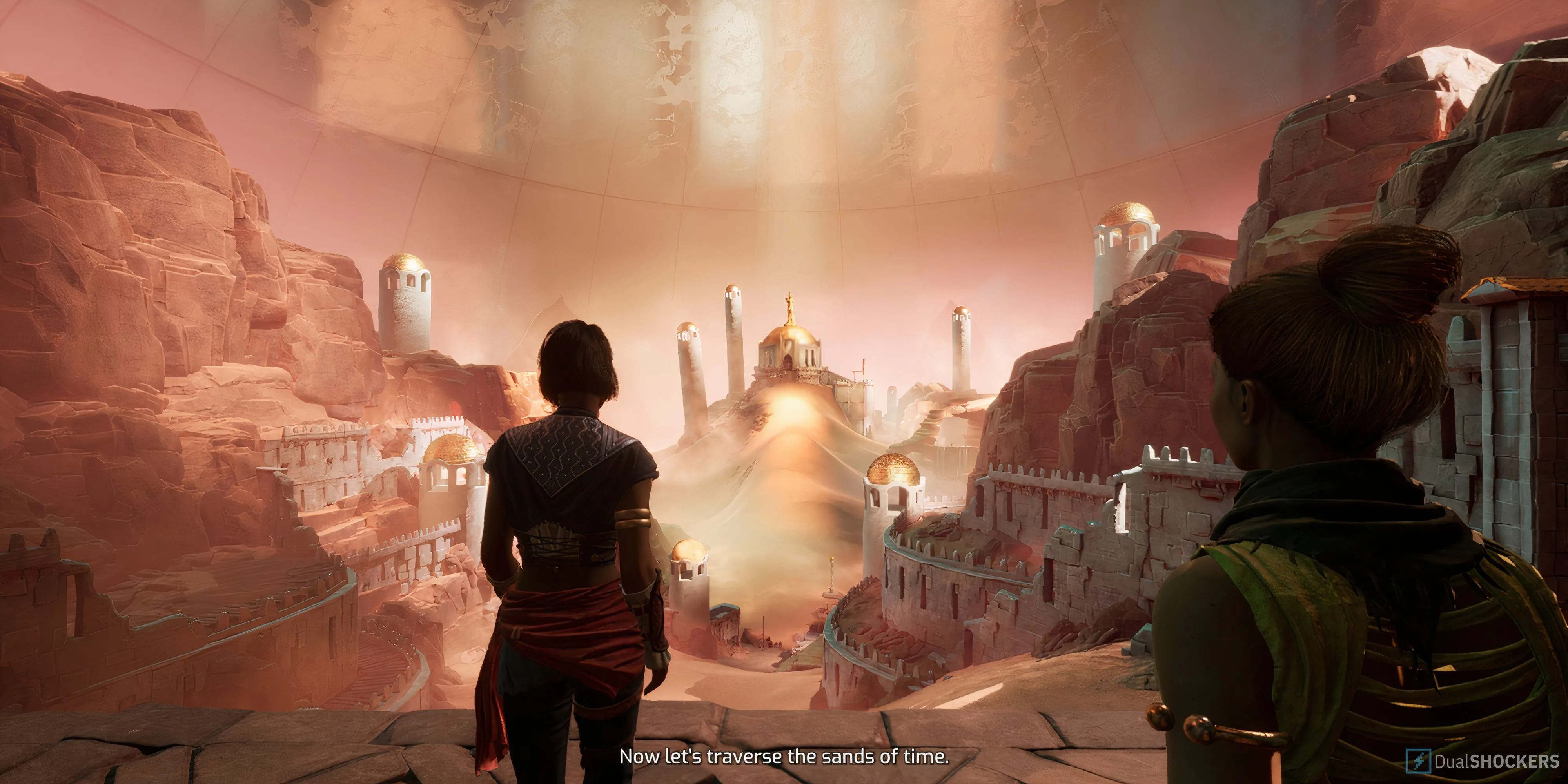 Bối cảnh nhiệm vụ Legend of the Sandfish trong Split Fiction gợi nhớ Prince of Persia Sands of Time