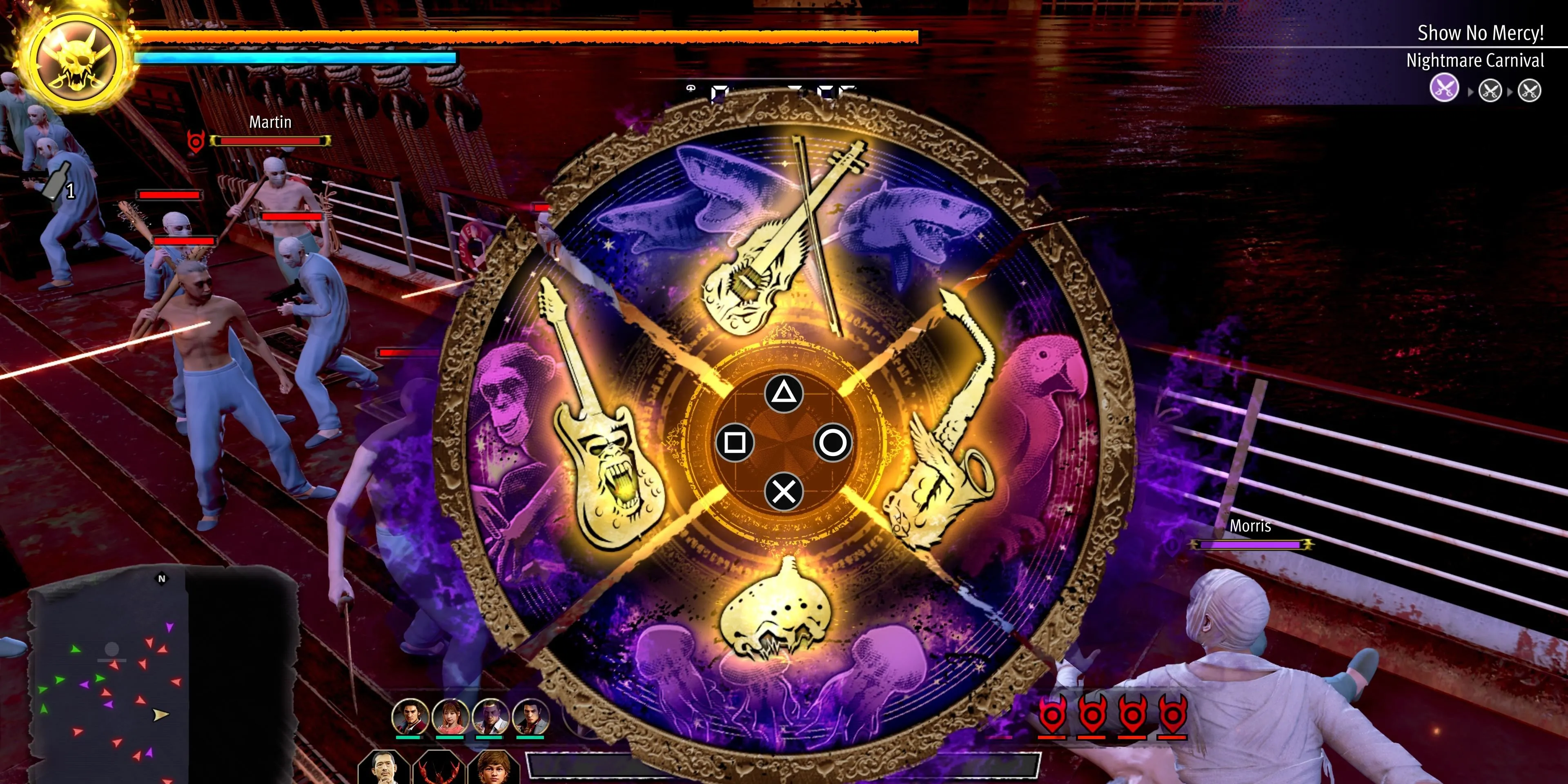Bốn Nhạc Cụ Hắc Ám trong Like a Dragon Pirate Yakuza