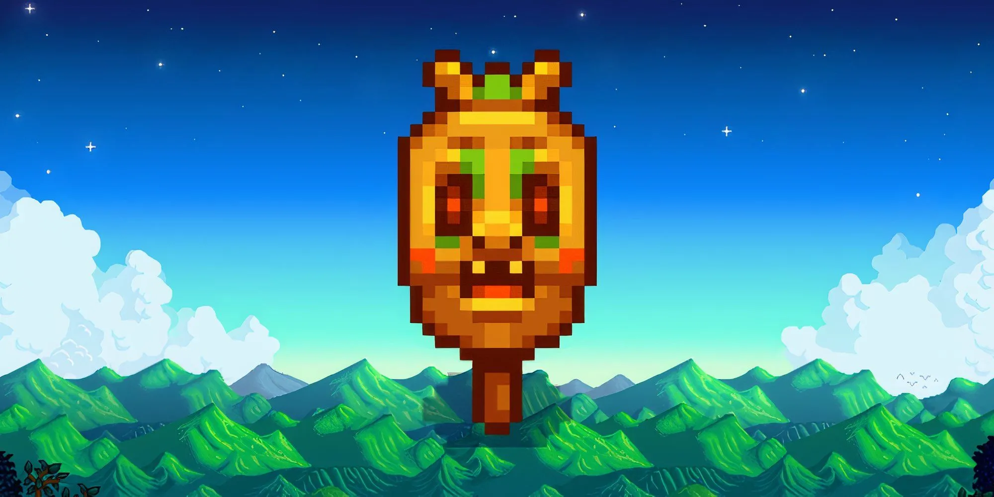 Bù nhìn Đặc biệt số 8 hình robot nhận từ Bảo tàng Stardew Valley