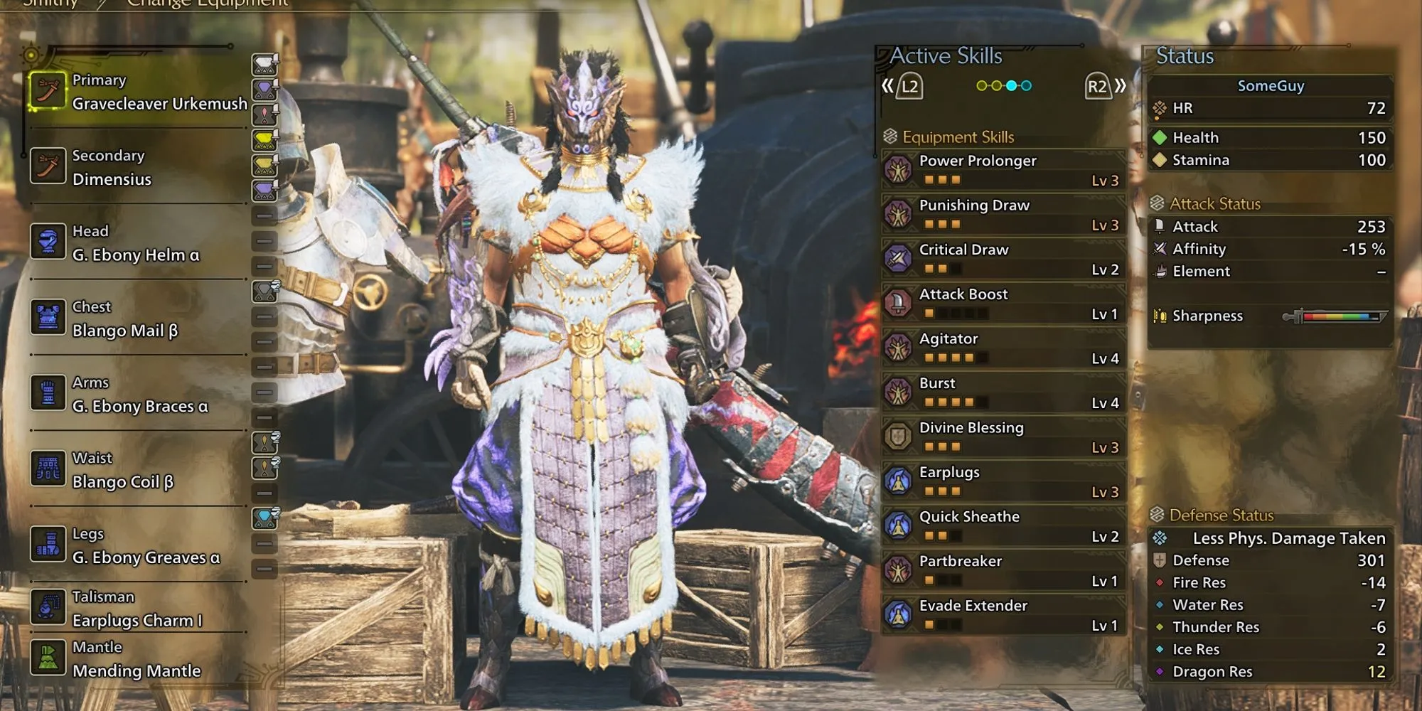 Build Long Sword High Rank đề xuất trong Monster Hunter Wilds