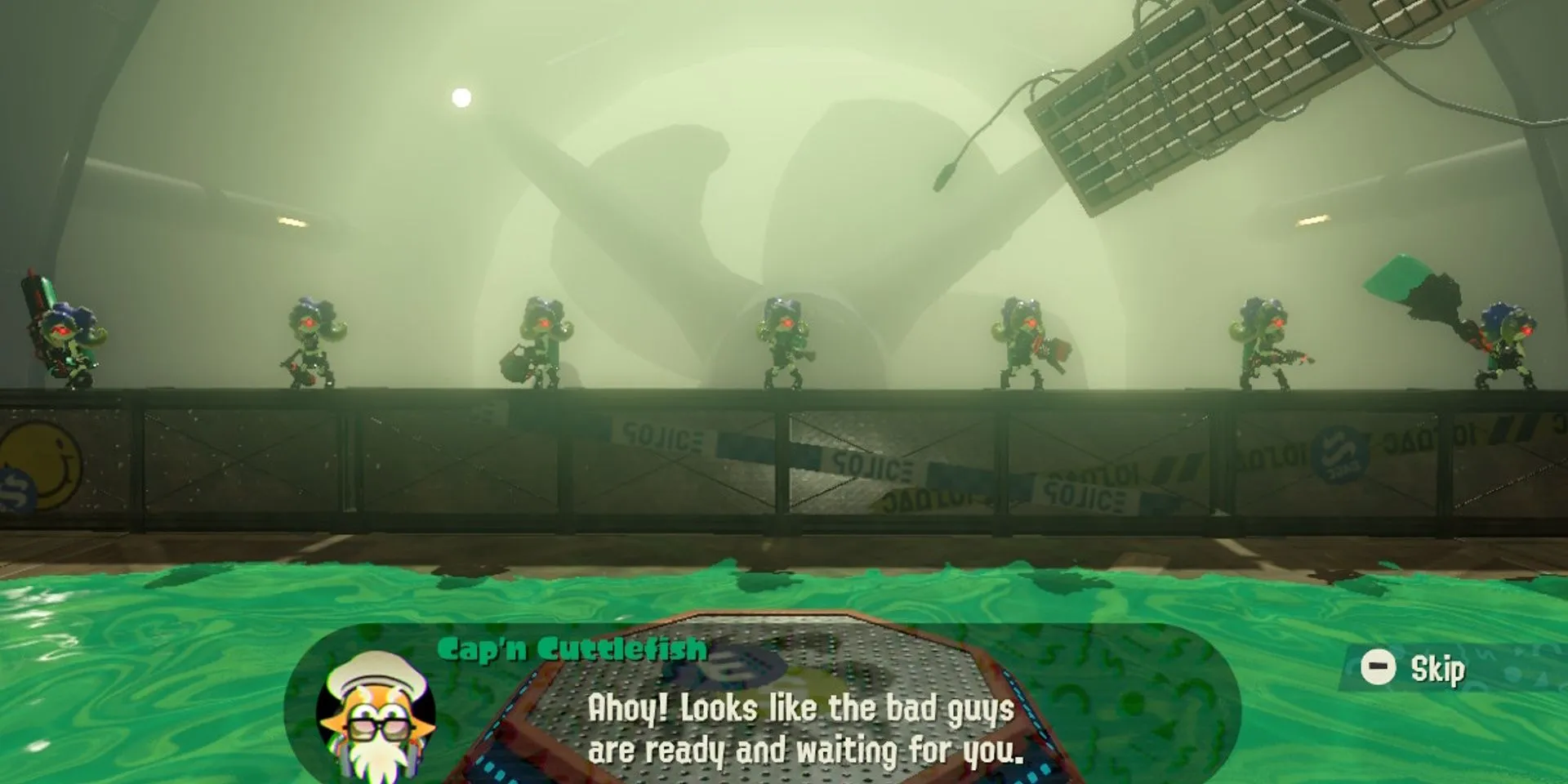 Các Octoling bị tẩy não trong màn Girl Power Station của Splatoon 2