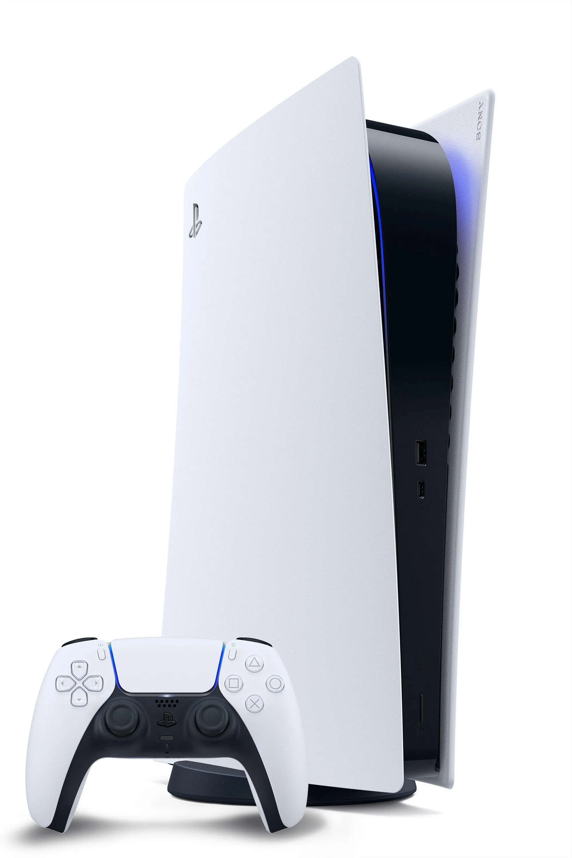Cận cảnh máy chơi game Sony PlayStation 5 với thiết kế hiện đại