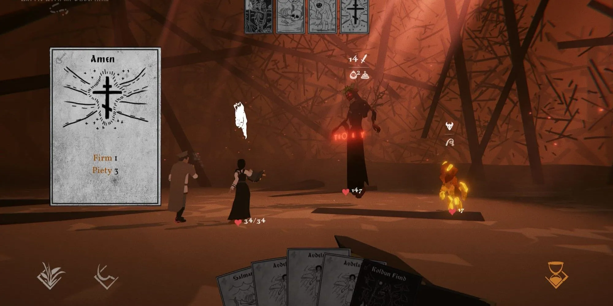 Cảnh chiến đấu với thực thể ma quỷ trong game Black Book