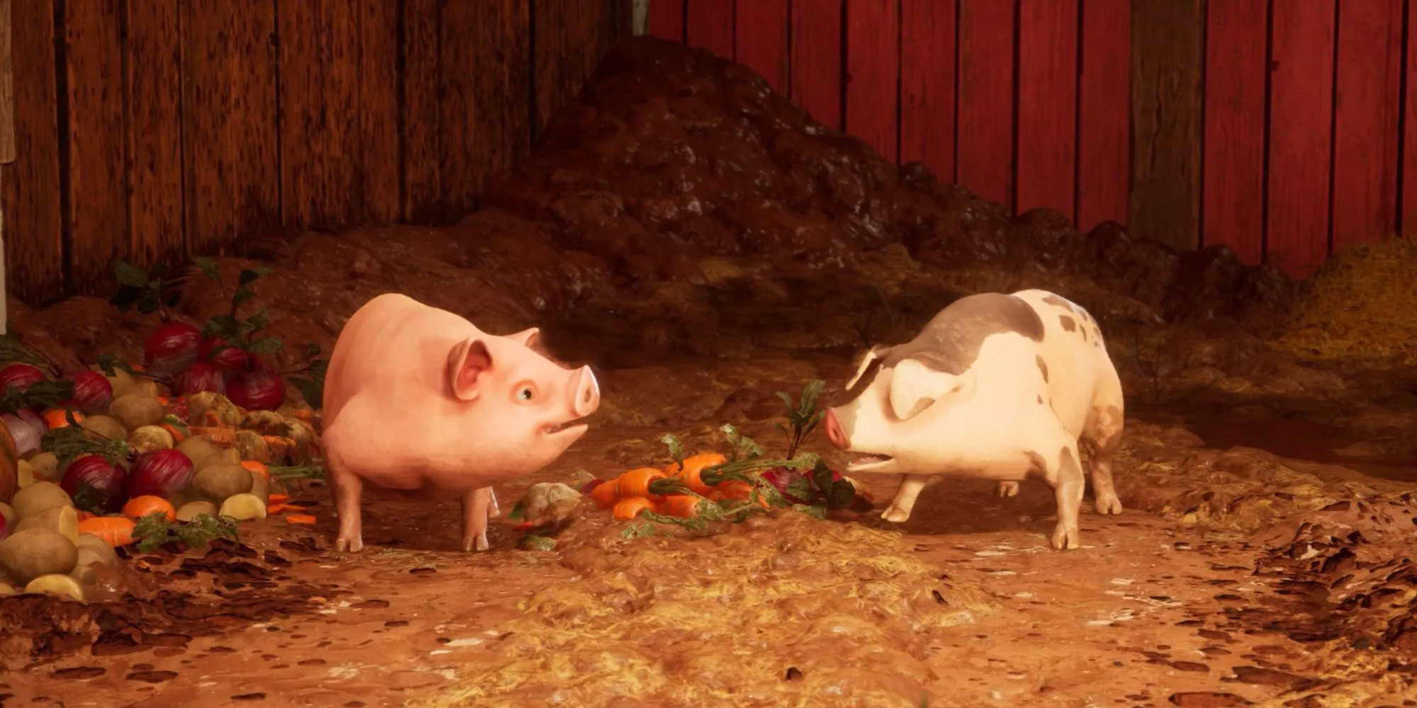 Cảnh game Split Fiction với hai nhân vật Mio và Zoe gần một điểm tương tác Side Story