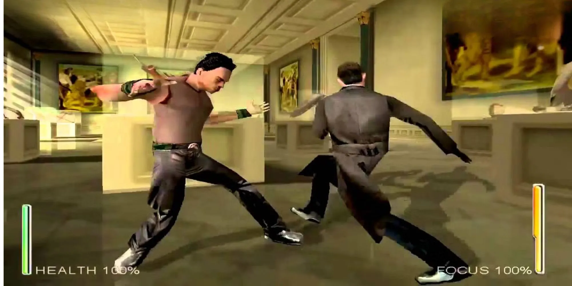Cảnh hành động trong game Enter The Matrix