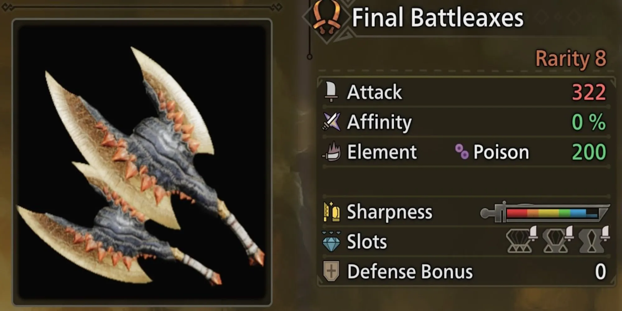 Cặp Song Đao Final Battleaxes của Gypceros trong Monster Hunter Wilds