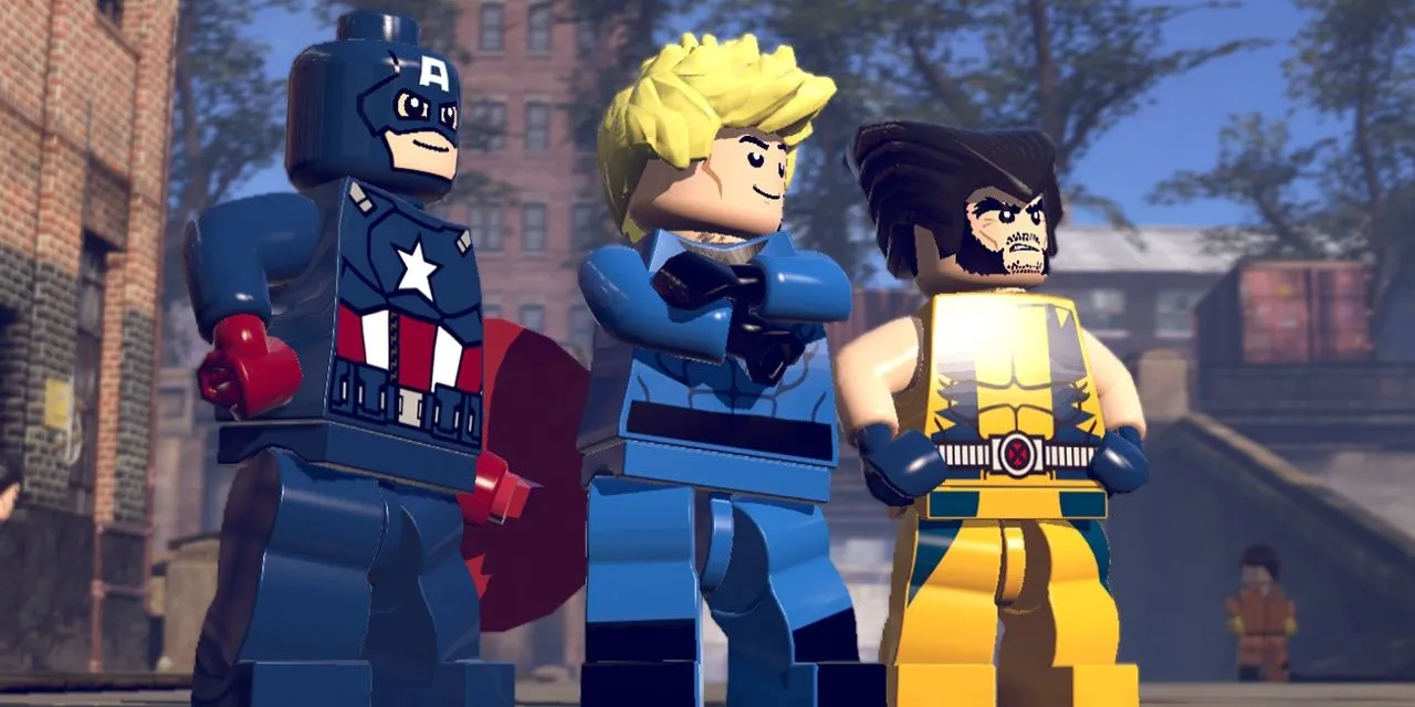 Captain America, Human Torch và Wolverine phiên bản LEGO trong Marvel Super Heroes