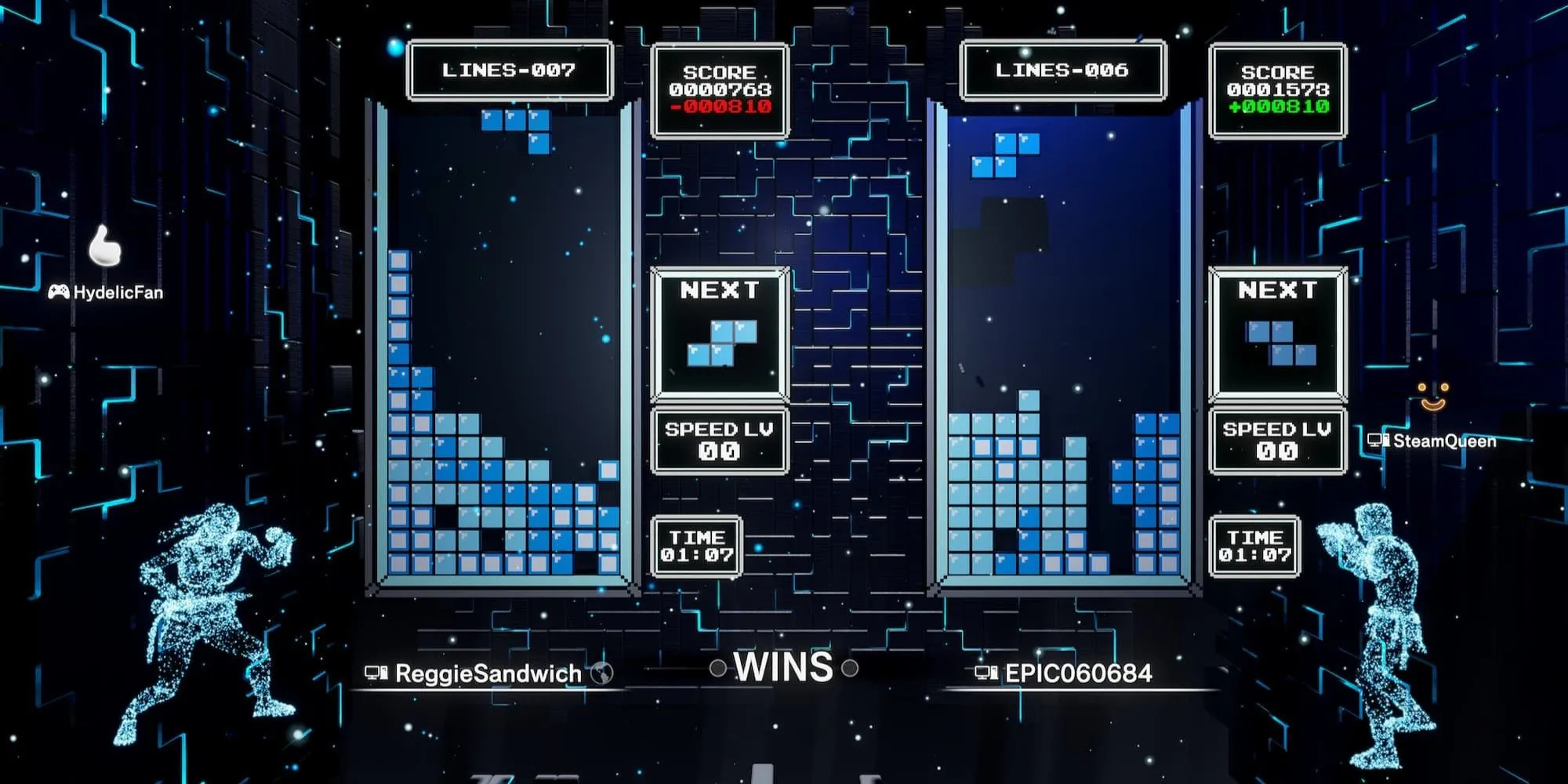 Chế độ chơi multiplayer trong Tetris Effect: Connected, game giải đố đầy màu sắc
