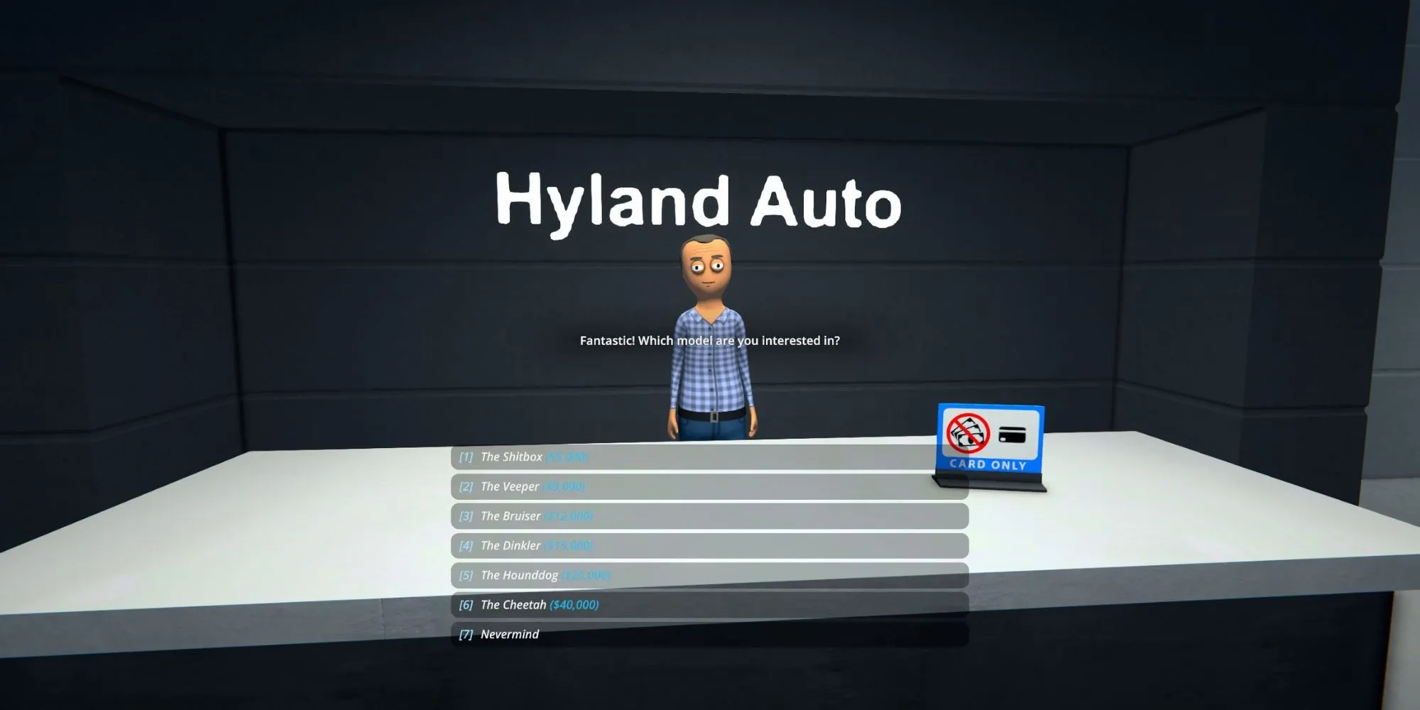 Cửa hàng Hyland Auto trong Schedule 1 nơi cần tiền sạch để mua xe