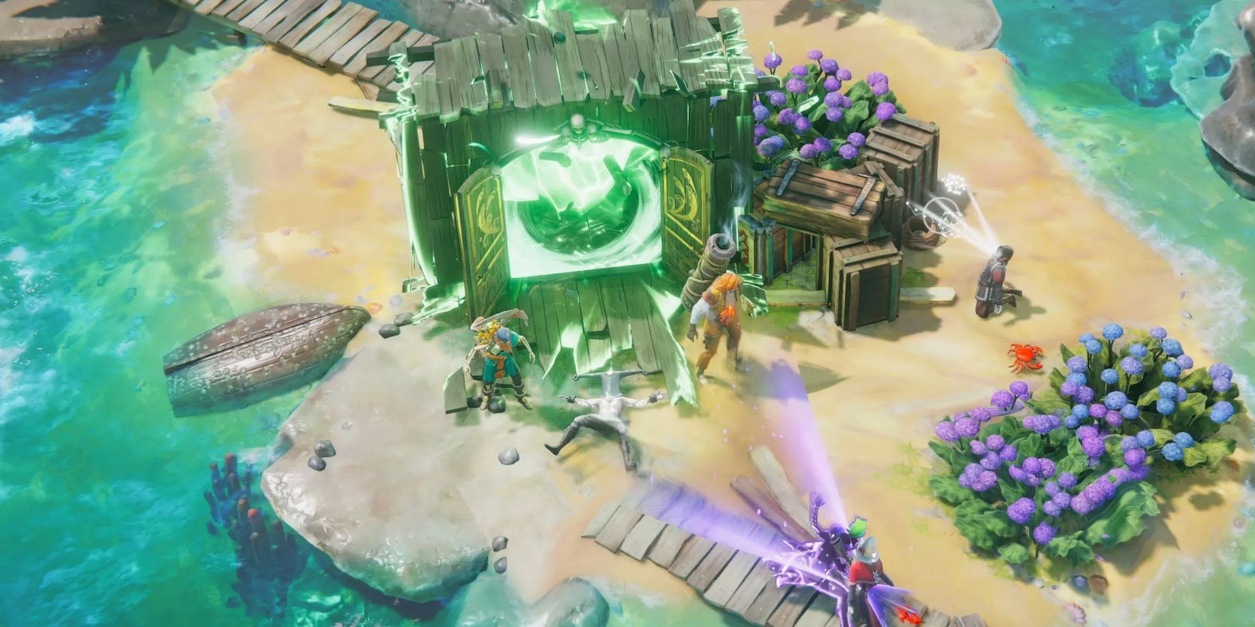 Dàn nhân vật cướp biển ma quái của Shadow Gambit The Cursed Crew chuẩn bị cho một phi vụ chiến thuật