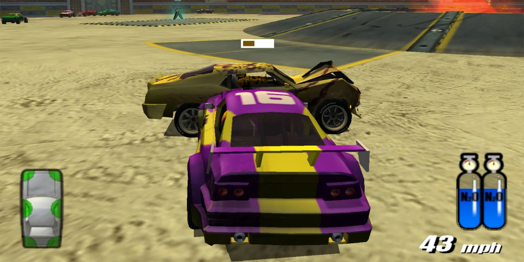 Đấu trường phong cách La Mã cổ đại trong game Destruction Derby: Arenas