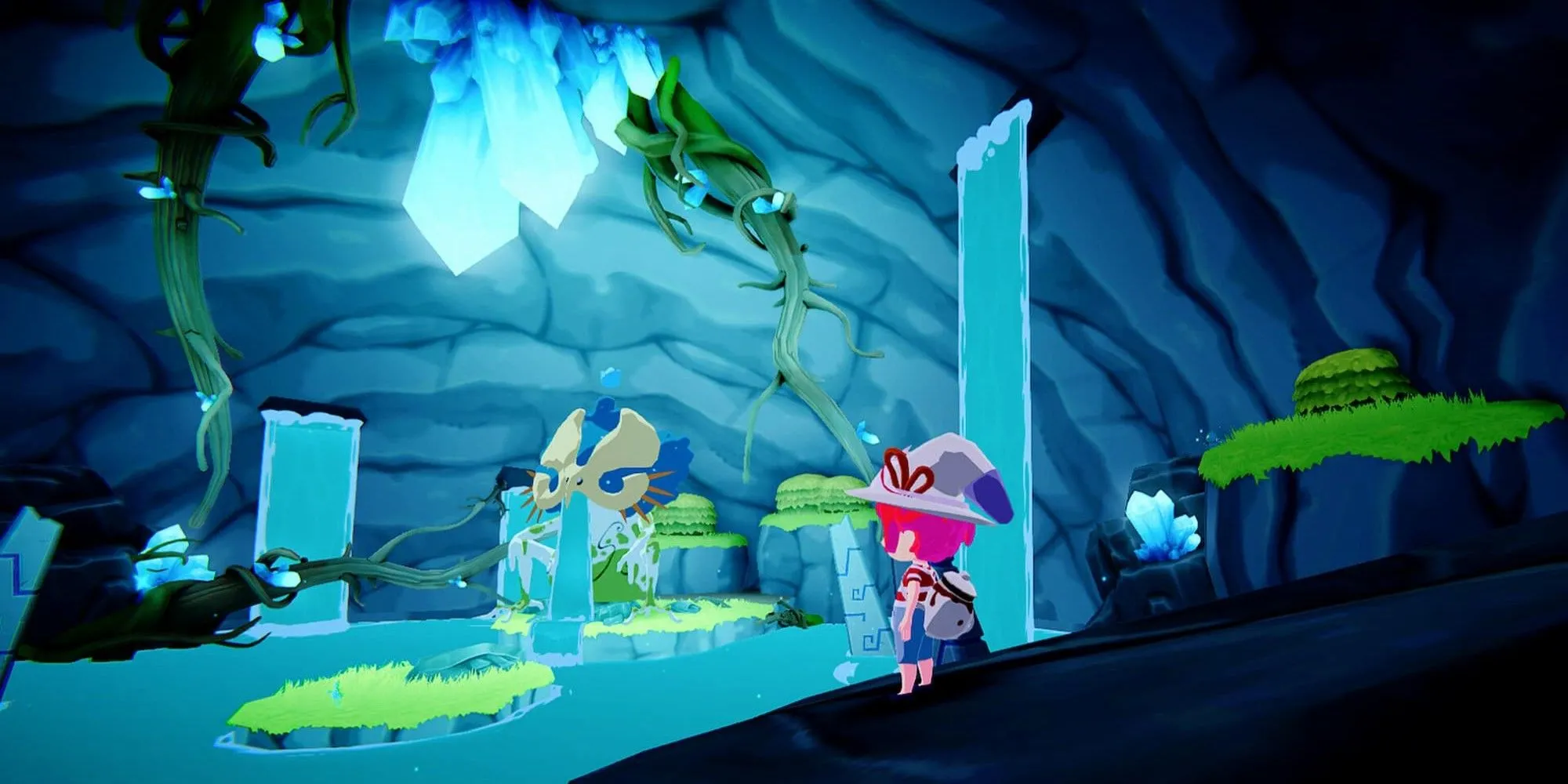 Đền thờ dưới lòng đất trong game Mika and The Witch's Mountain