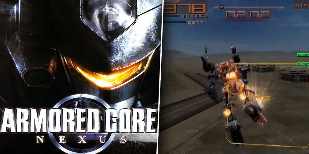 Gameplay Armored Core: Nexus trên PS2 với robot chiến đấu