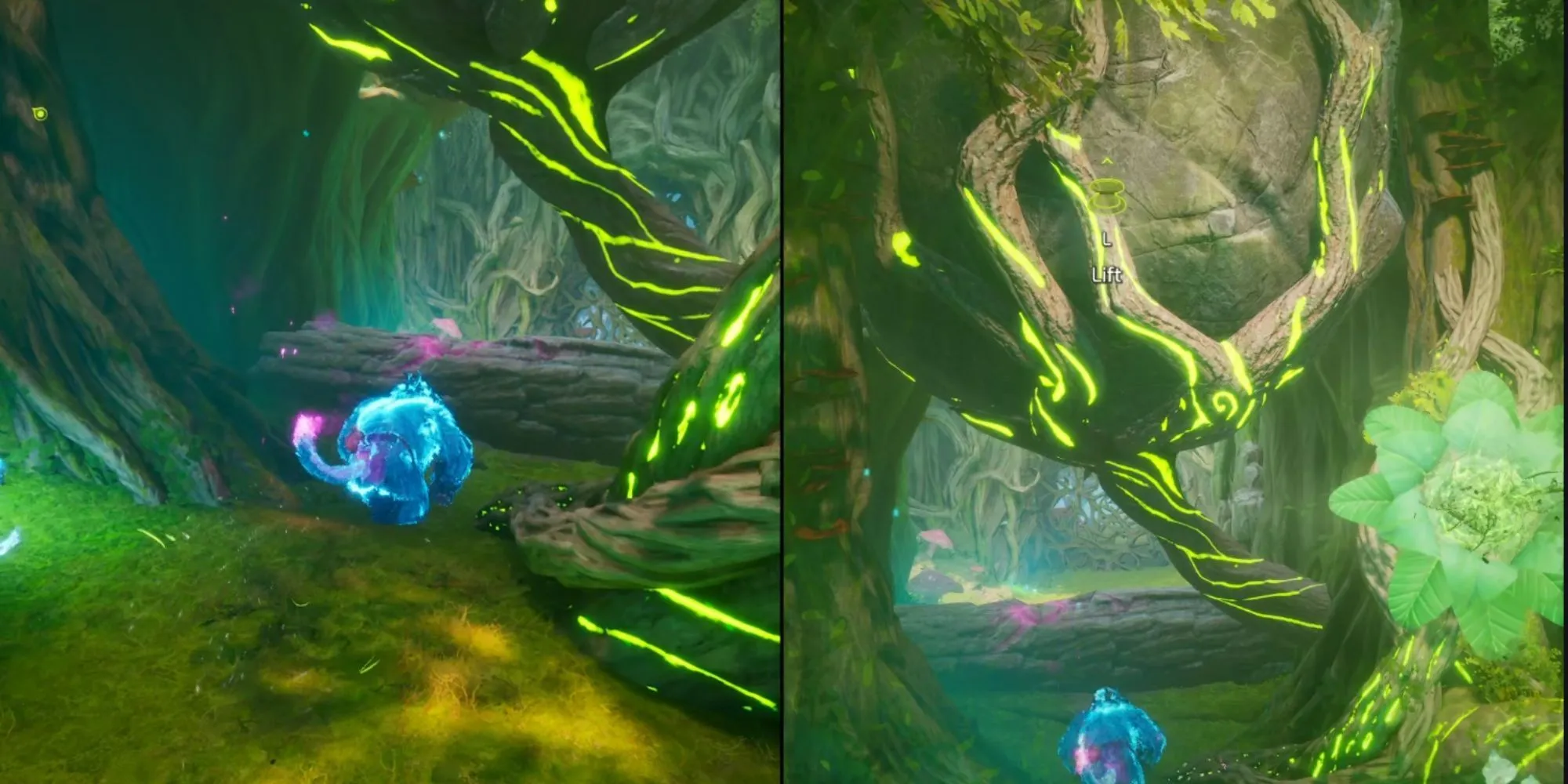 Giải puzzle tảng đá lớn: Treant-Zoe nâng hoa, Ape-Mio đập gỗ trong Split Fiction Chapter 3