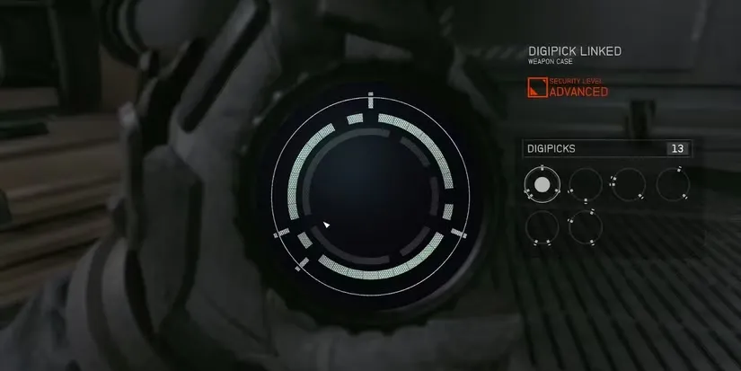 Giao diện bẻ khóa digipick độc đáo trong game Starfield