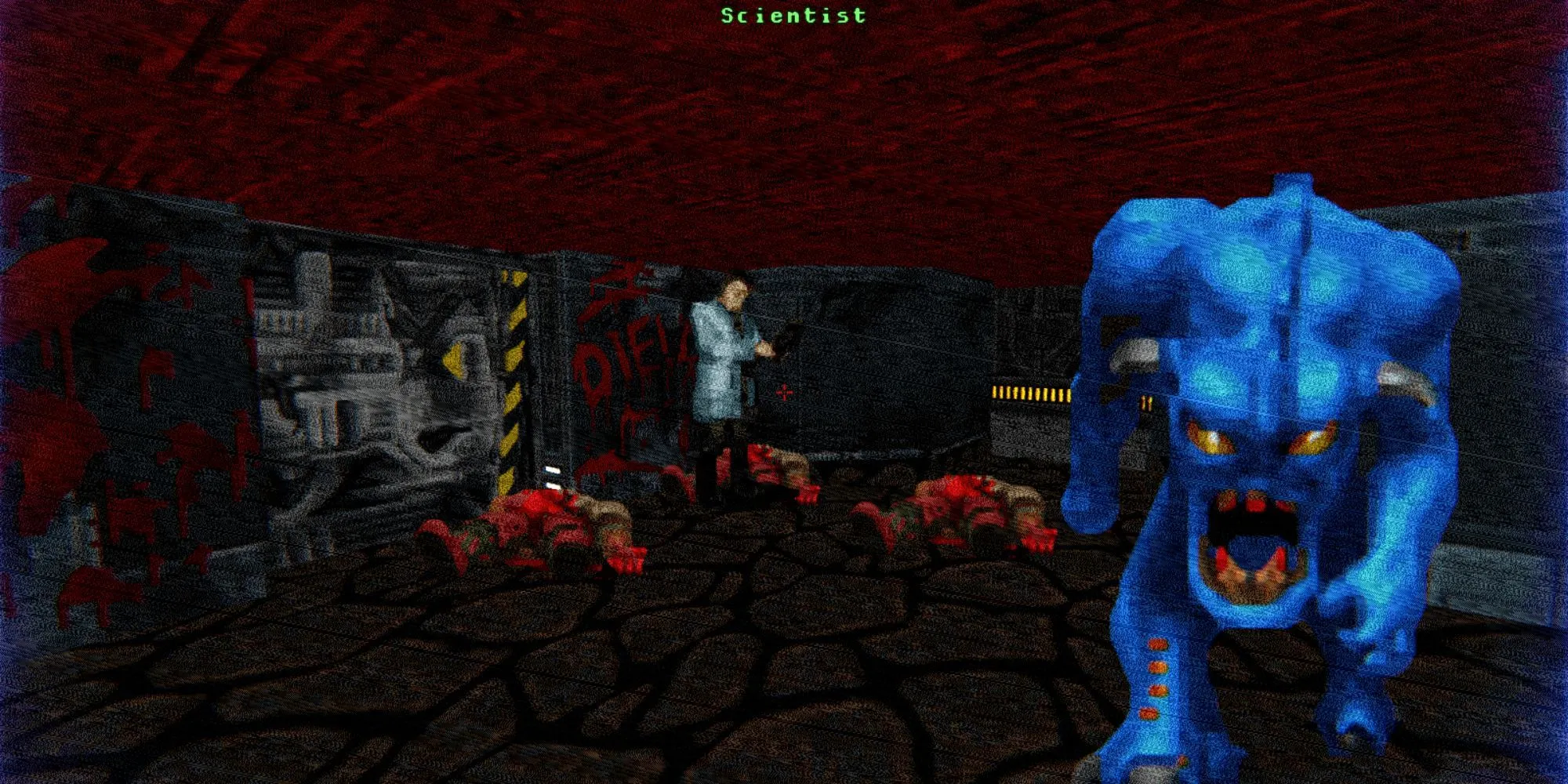 Giao diện chiến đấu theo lượt của game mobile Doom RPG trên điện thoại cổ