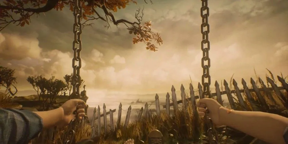 Góc nhìn thứ nhất từ chiếc xích đu trong game What Remains of Edith Finch