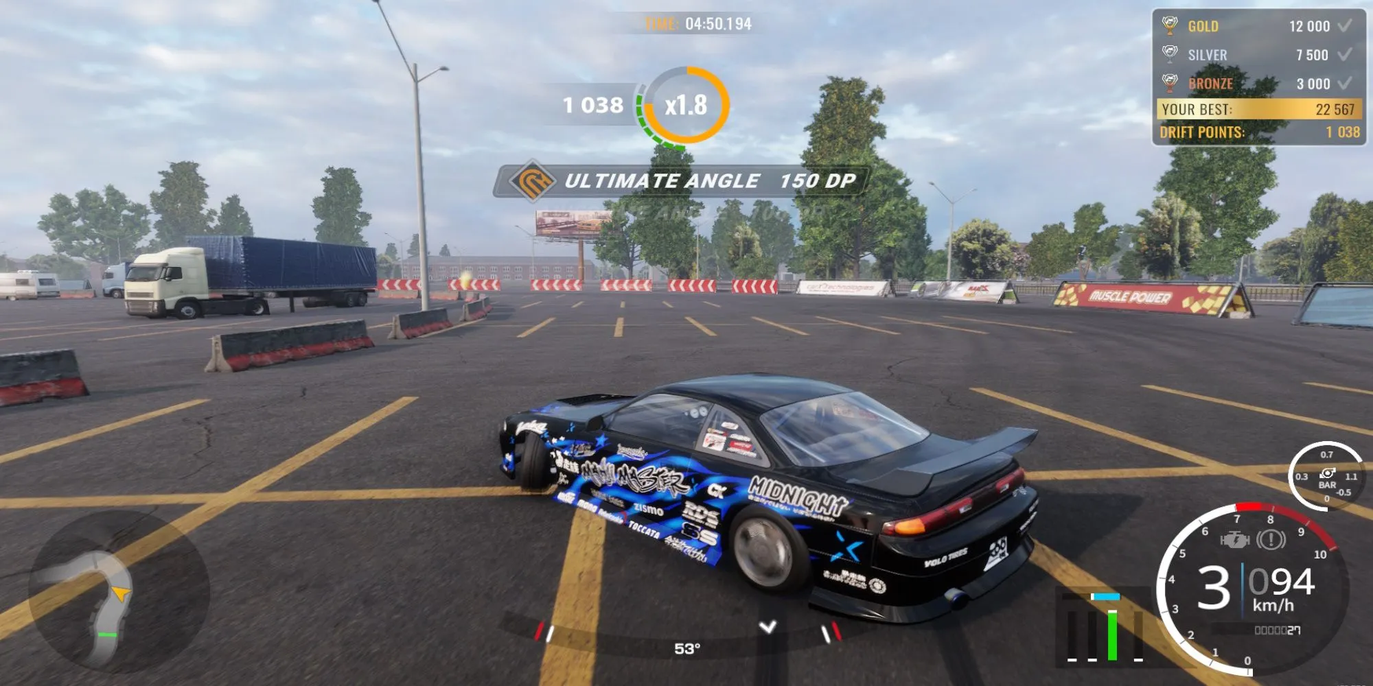 Hai xe drift song song (tandem) trong CarX Drift Racing Online
