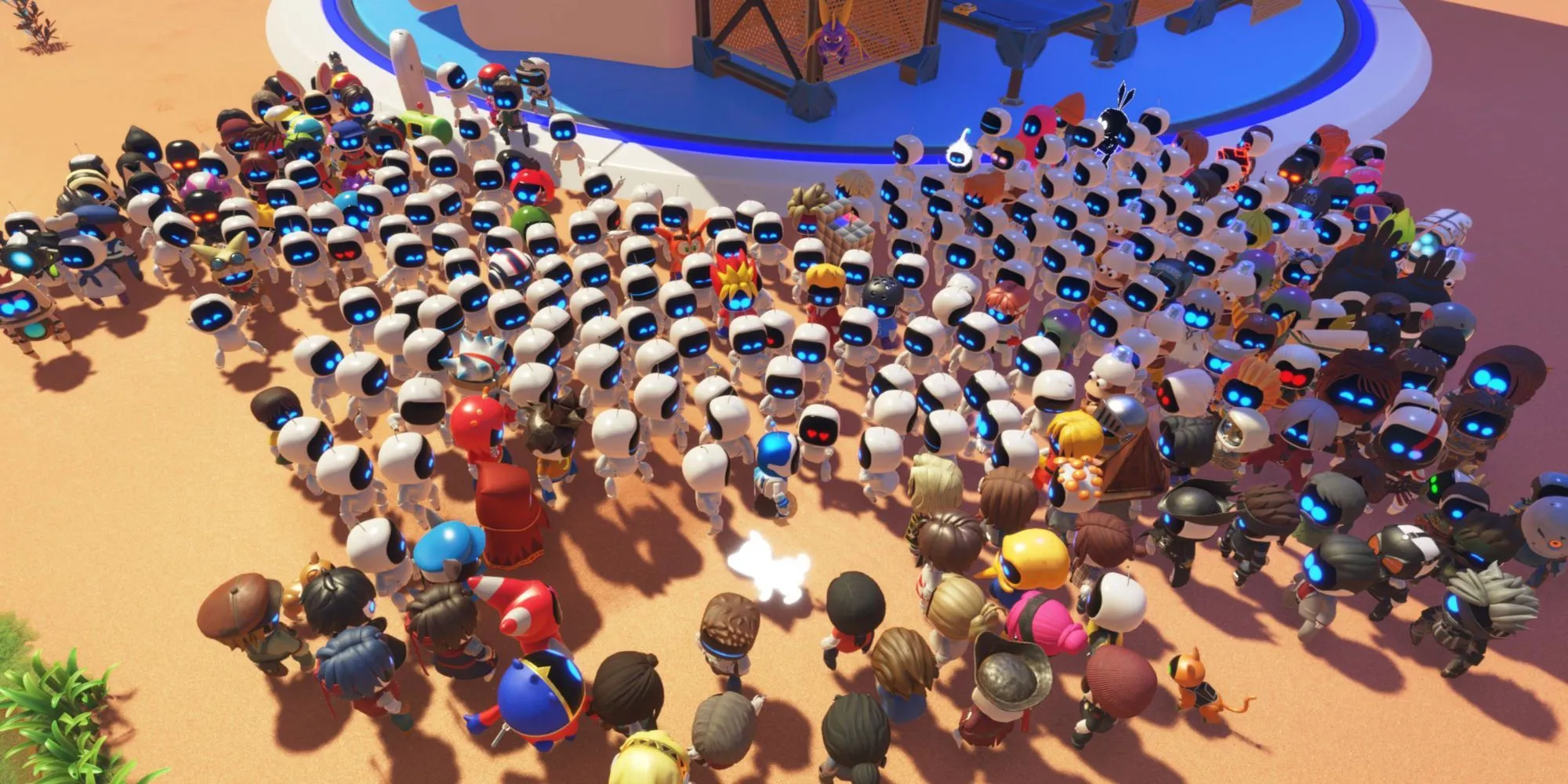 Hàng trăm nhân vật bot độc đáo trong game Astro Bot, thể hiện khả năng xử lý của PS5