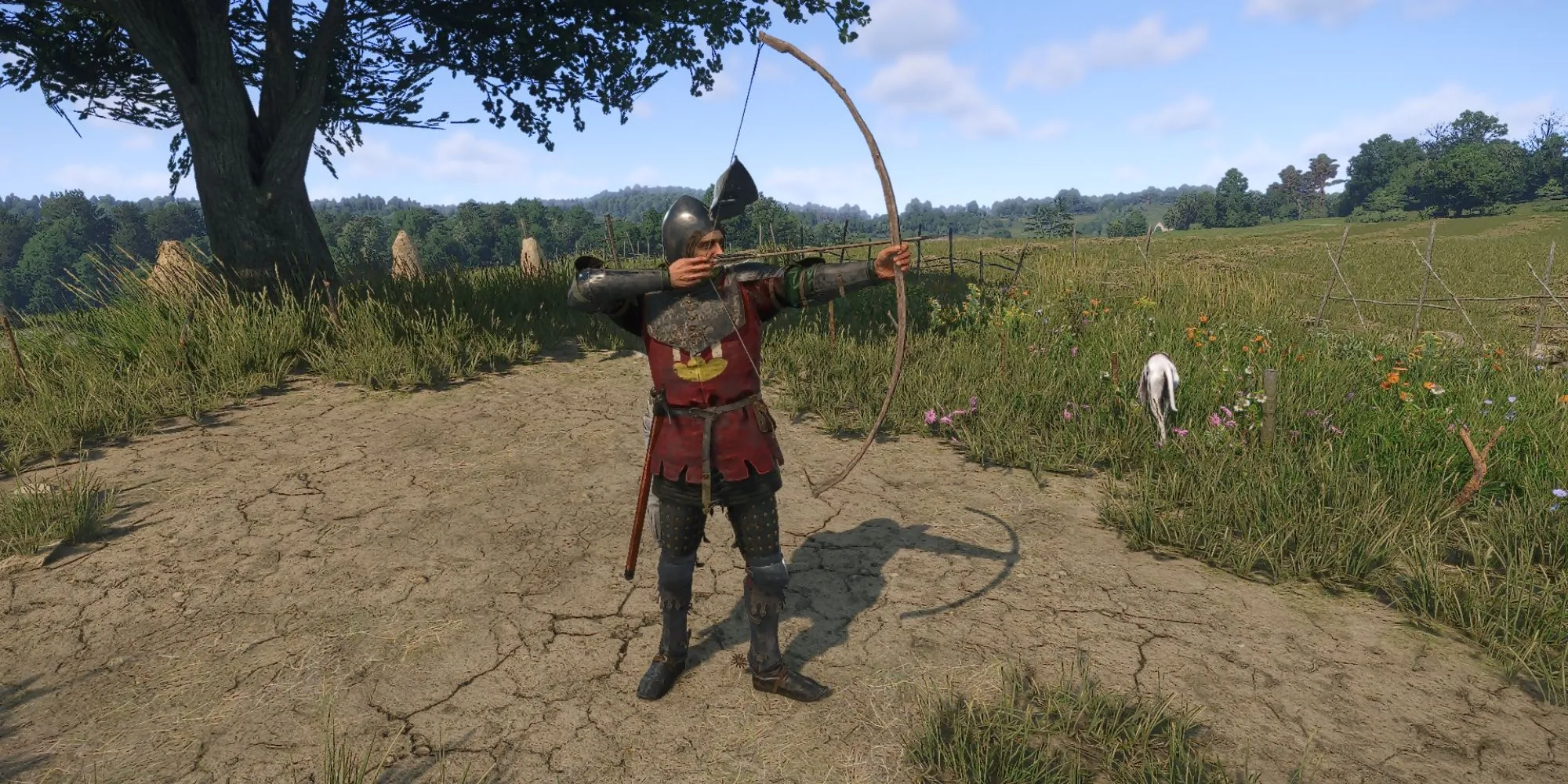Henry ngắm bắn bằng Cung Tần Bì trong Kingdom Come Deliverance 2