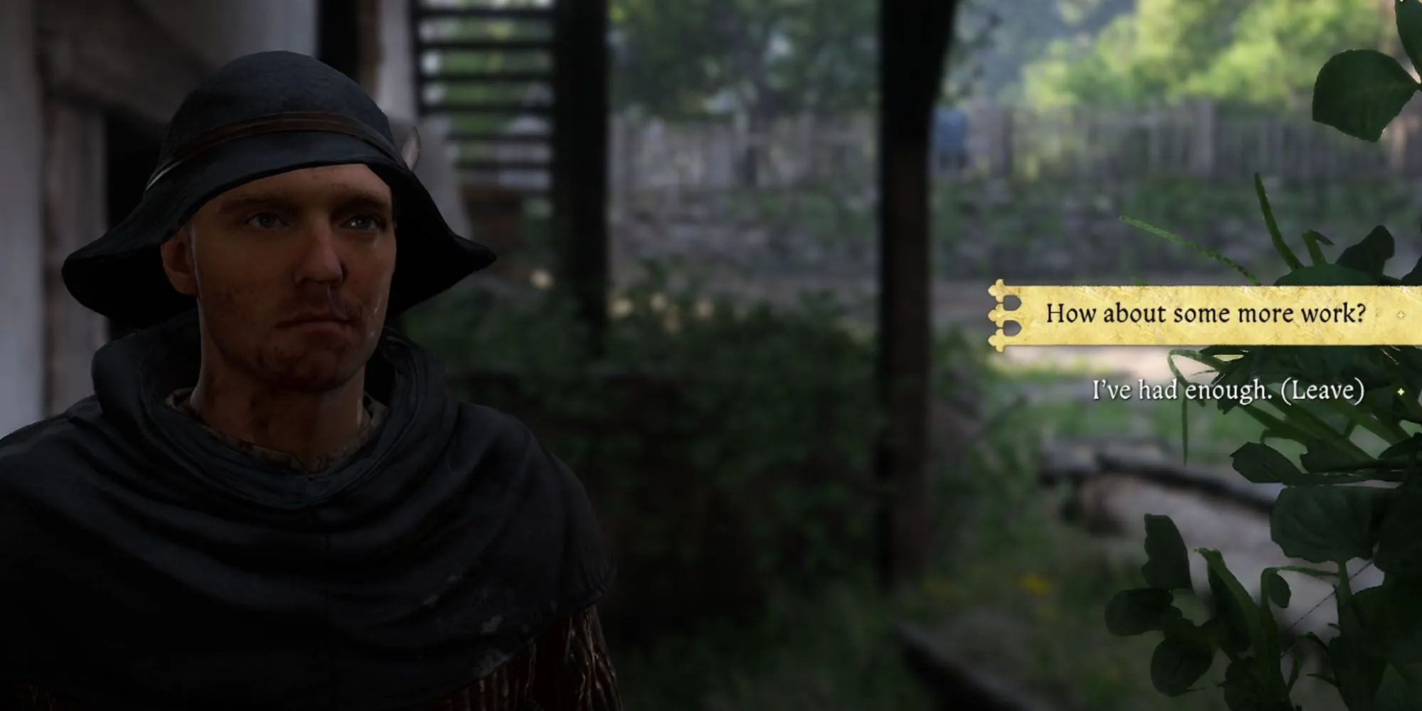 Henry nói chuyện với Miller Kreyzl để bắt đầu nhiệm vụ Forbidden Fruit trong Kingdom Come Deliverance 2