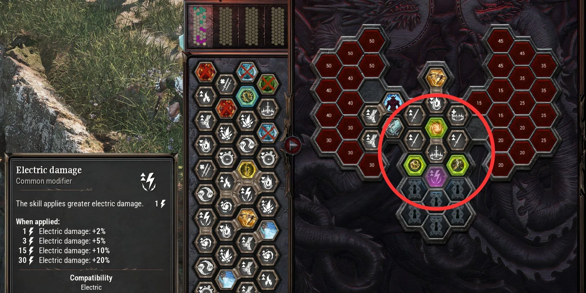 Hex Fragment bổ trợ sát thương điện trong Dragonkin The Banished