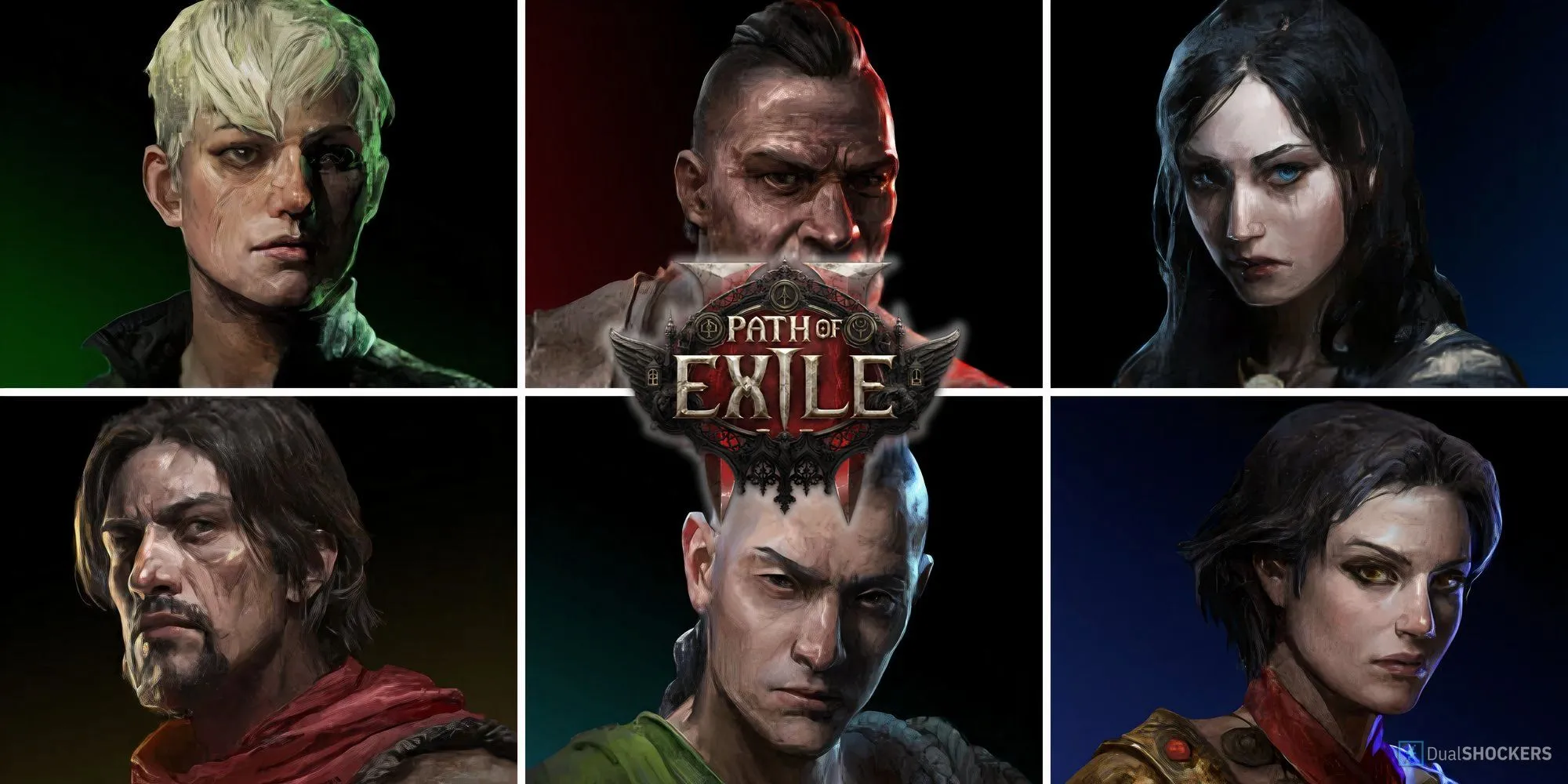 Hình ảnh các lớp nhân vật trong Path of Exile II được xếp hạng