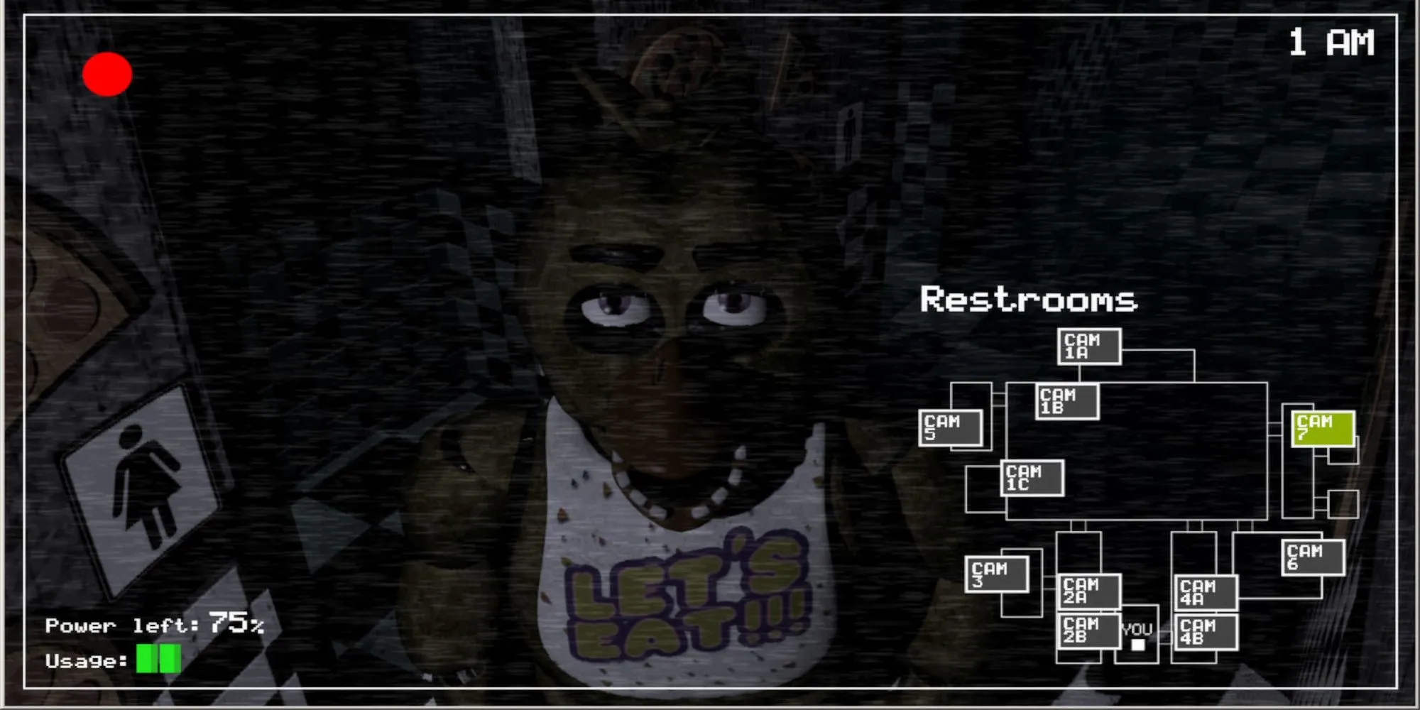 Hình ảnh Five Nights at Freddy's từ Steam, game kinh dị về những linh vật hoạt hình.