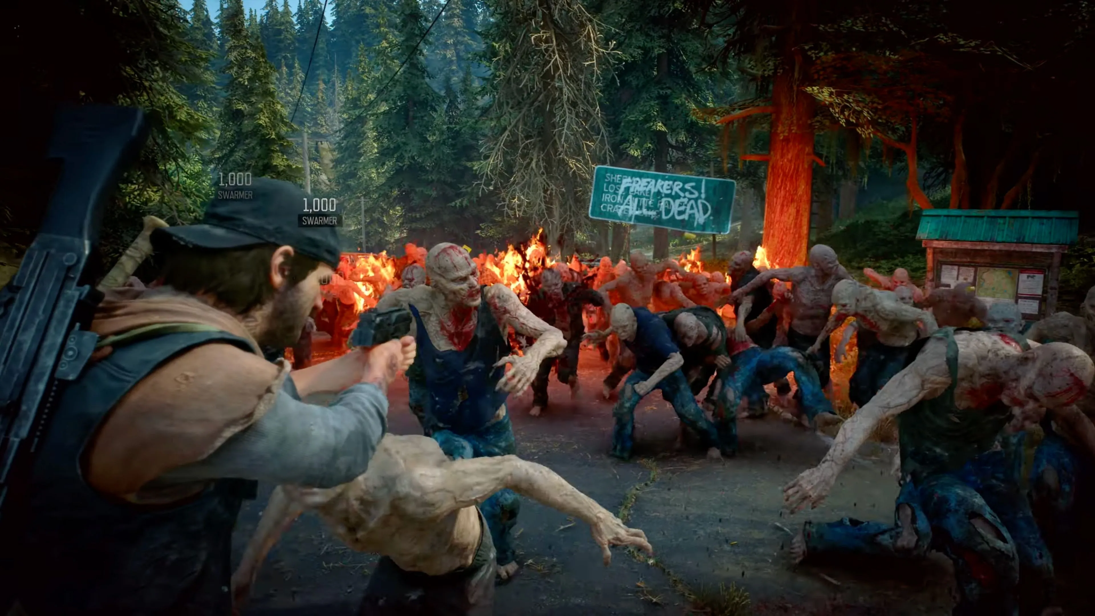 Hình ảnh gameplay Days Gone Remastered cho thấy môi trường và đồ họa nâng cấp