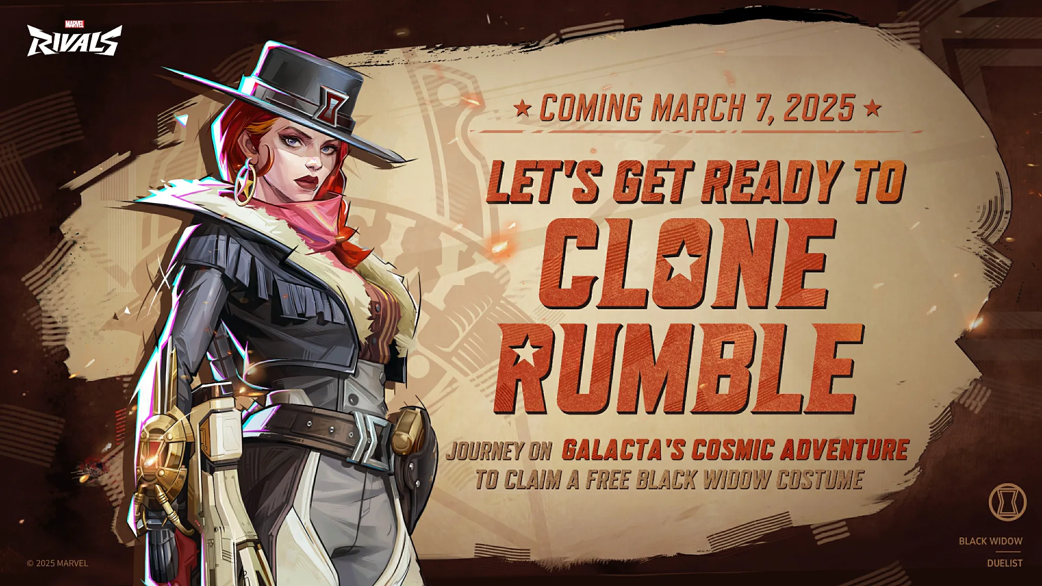 Hình ảnh giới thiệu chế độ Clone Rumble trong Marvel Rivals với nhiều phiên bản của cùng một tướng.