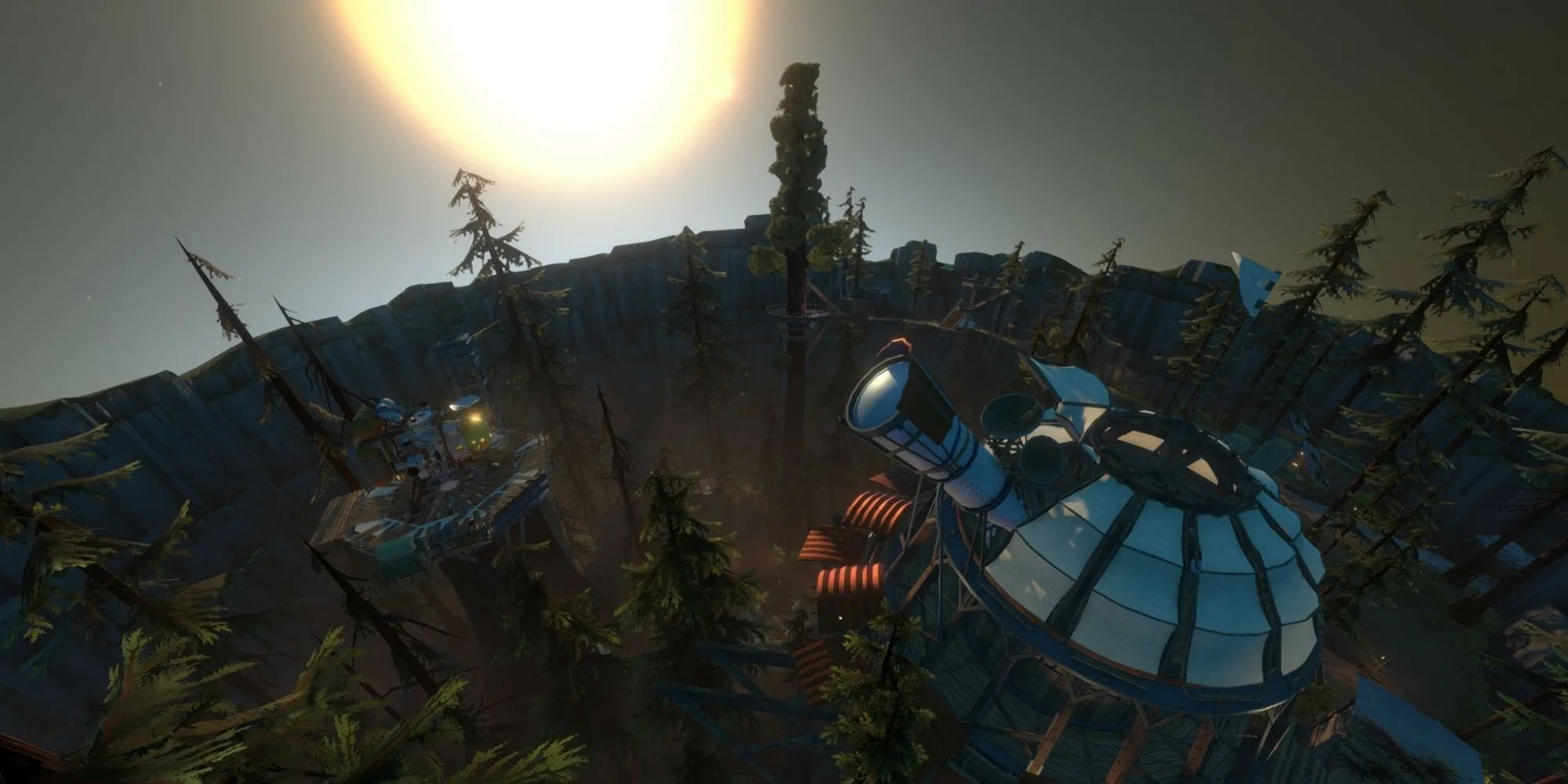 Hình ảnh khám phá không gian trong game phiêu lưu Outer Wilds