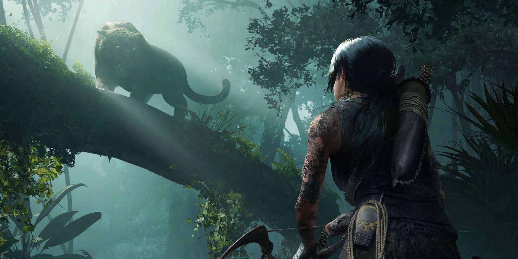 Hình ảnh Lara Croft trong Shadow of the Tomb Raider và logo Xbox Game Pass xác nhận game vẫn ở lại dịch vụ