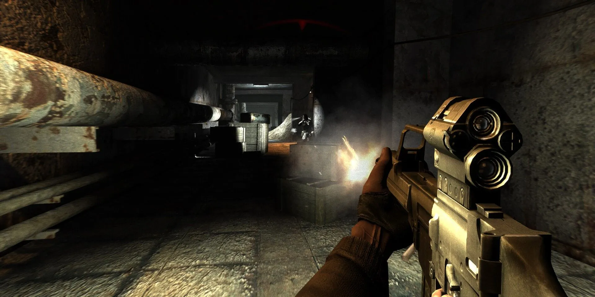 Hình ảnh minh họa chất lượng đồ họa mờ nhòe, kém sắc nét của STALKER Enhanced Edition trên Steam