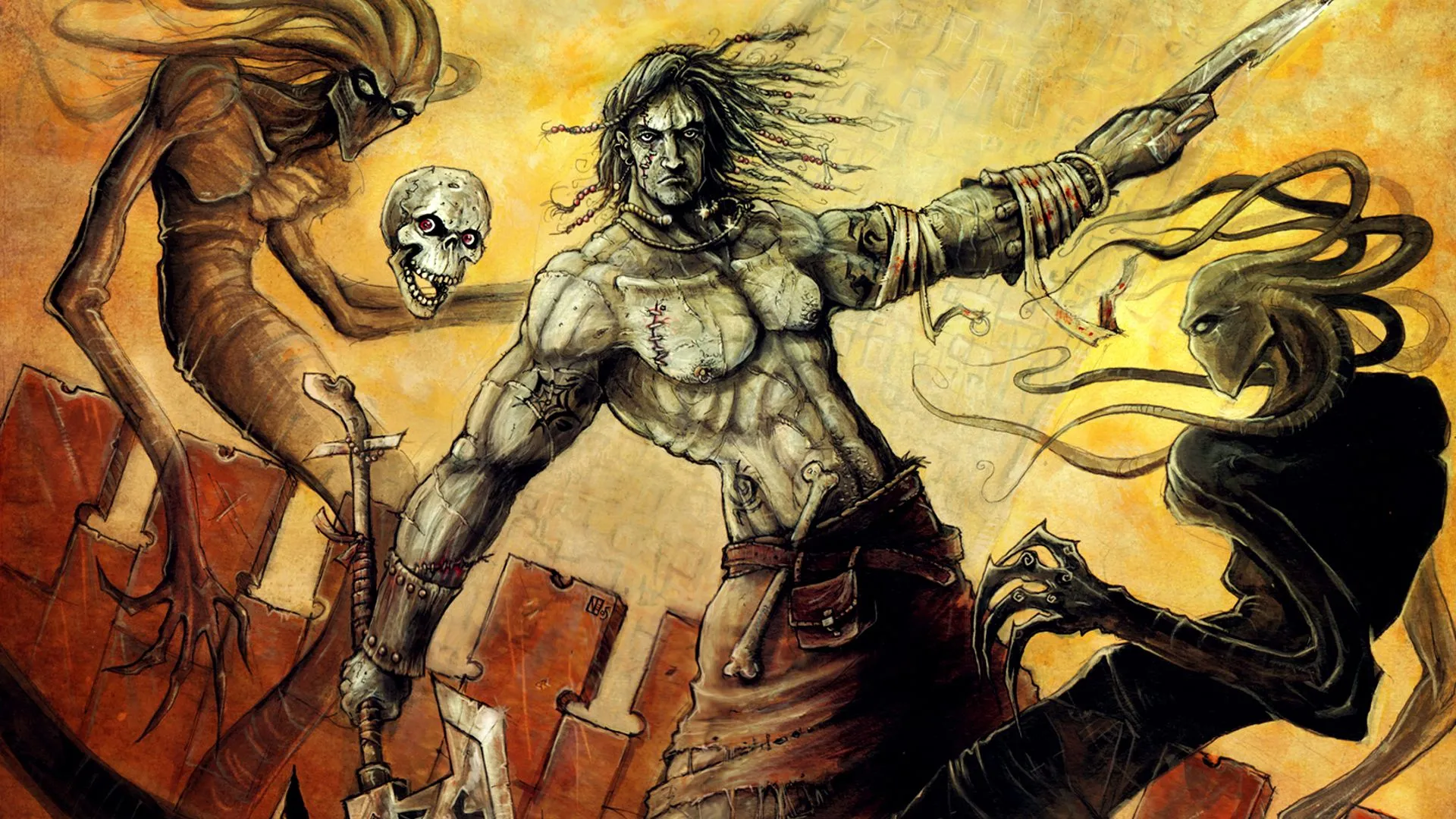 Hình ảnh quảng bá kinh điển của Planescape: Torment, tựa game nhập vai D&amp;D được yêu thích sắp có hậu bản bị hủy bỏ