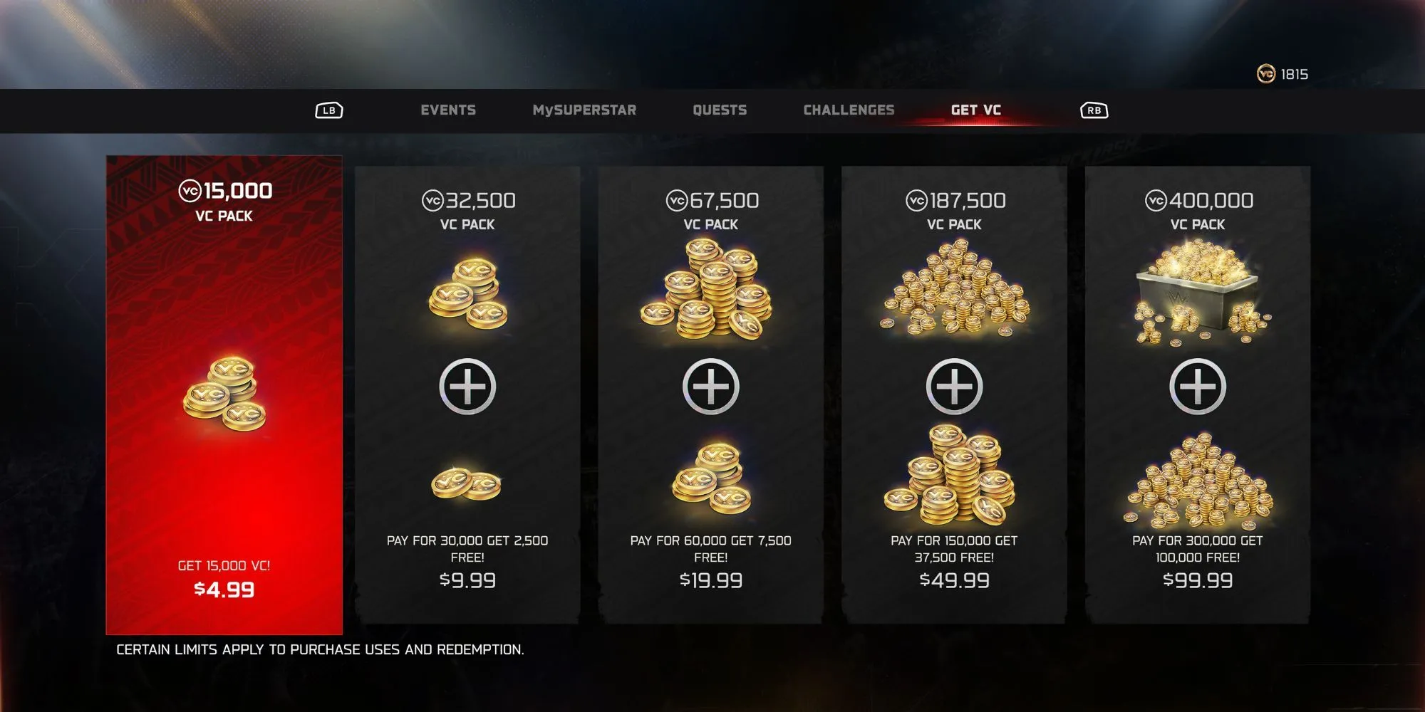Hướng dẫn cách kiếm VC trong game WWE 2K25
