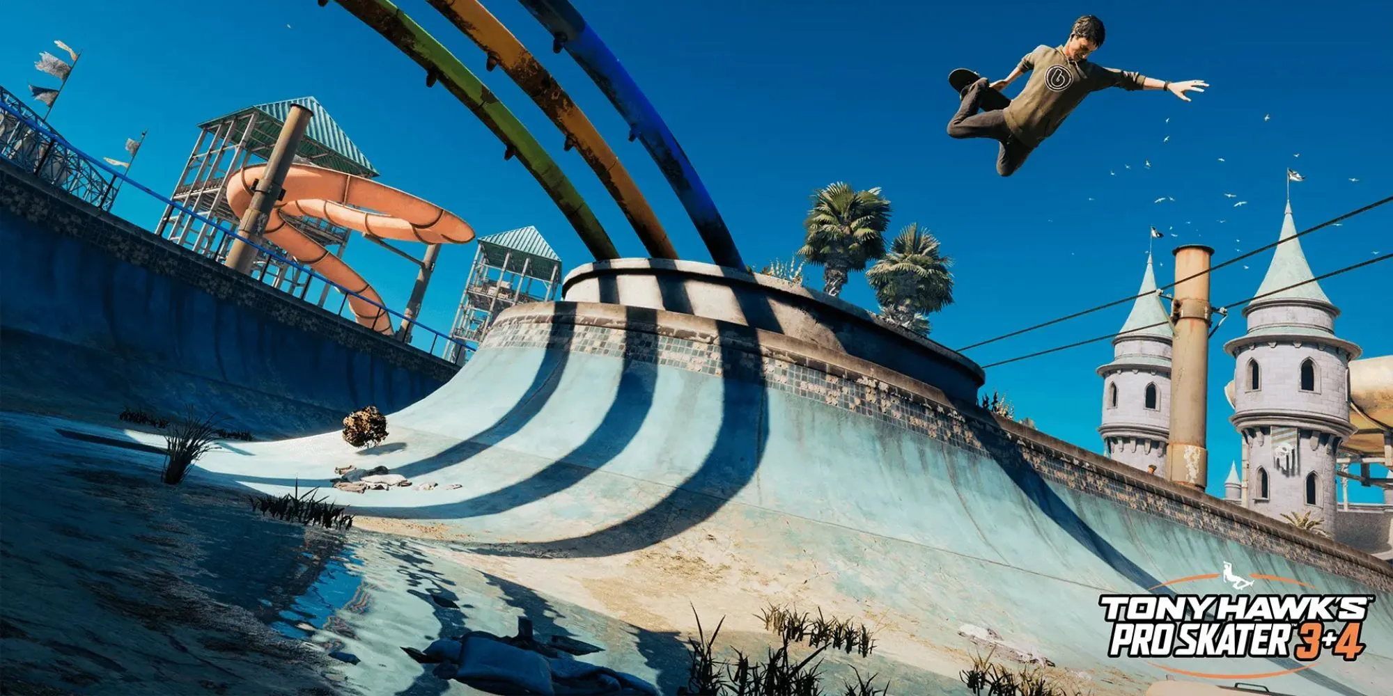 Huyền thoại Tony Hawk đang thực hiện một cú trick trên không trung