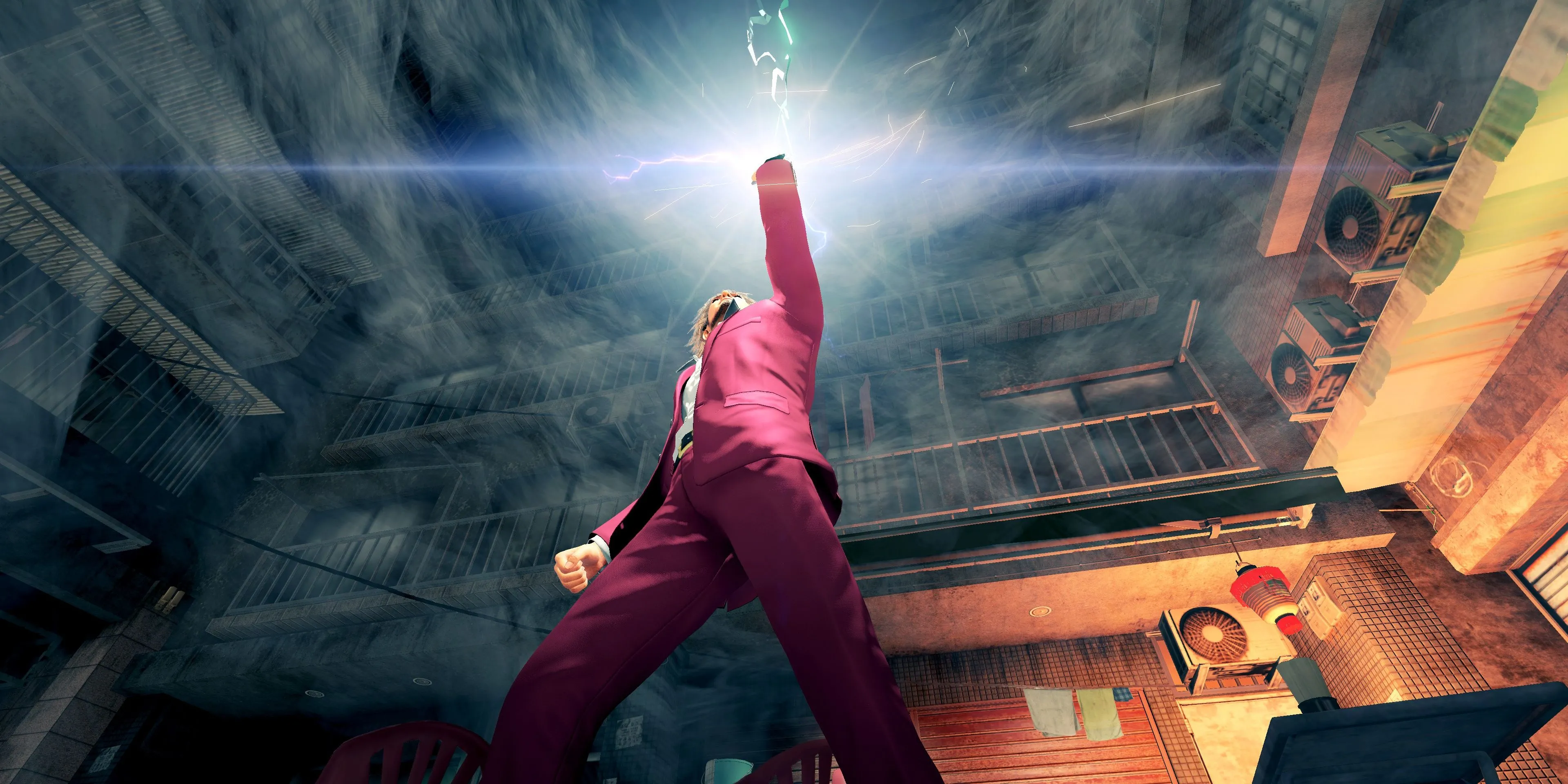 Ichiban sử dụng một summon trong Yakuza: Like a Dragon